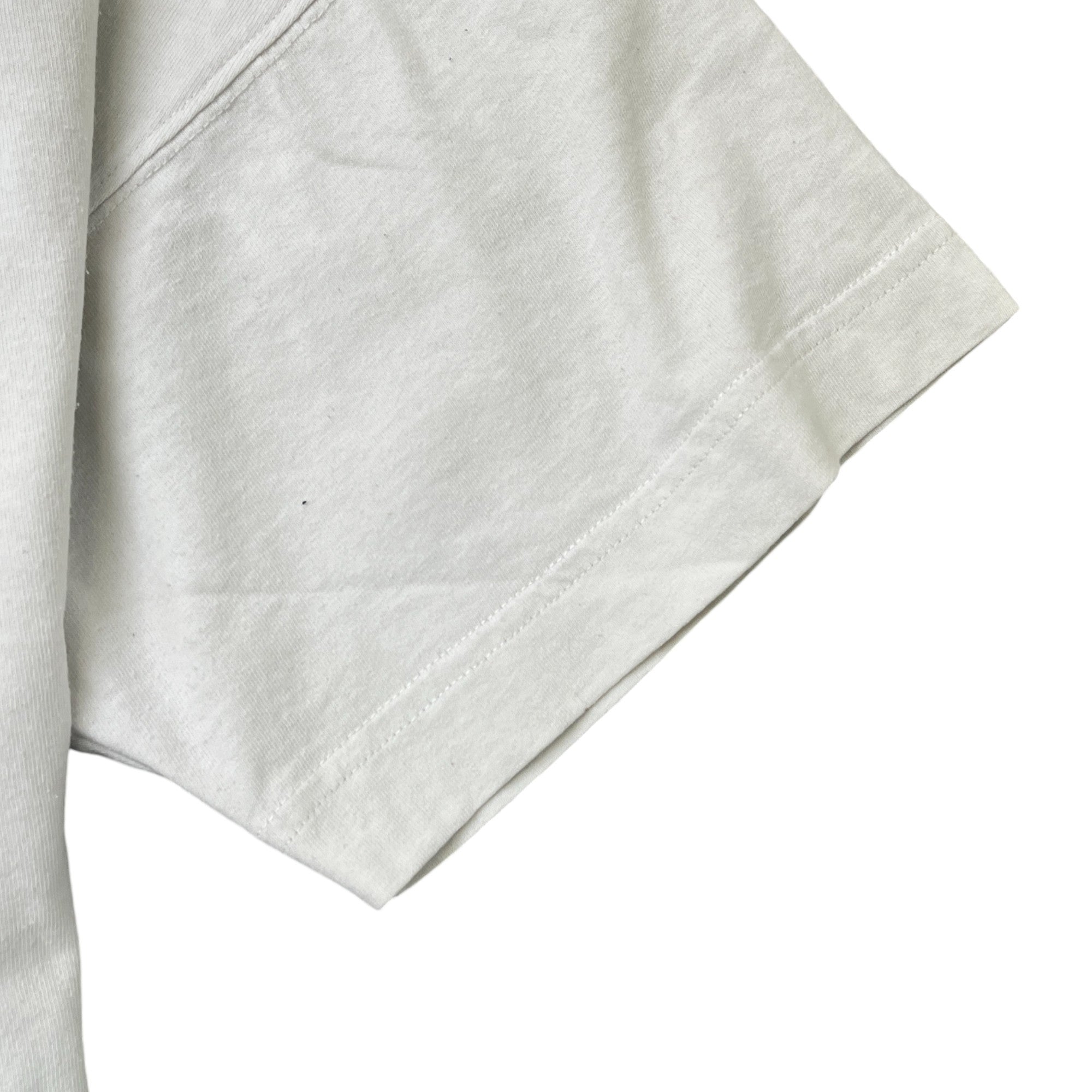 Men's Oversized Star Logo Print T-Shirt White Size M