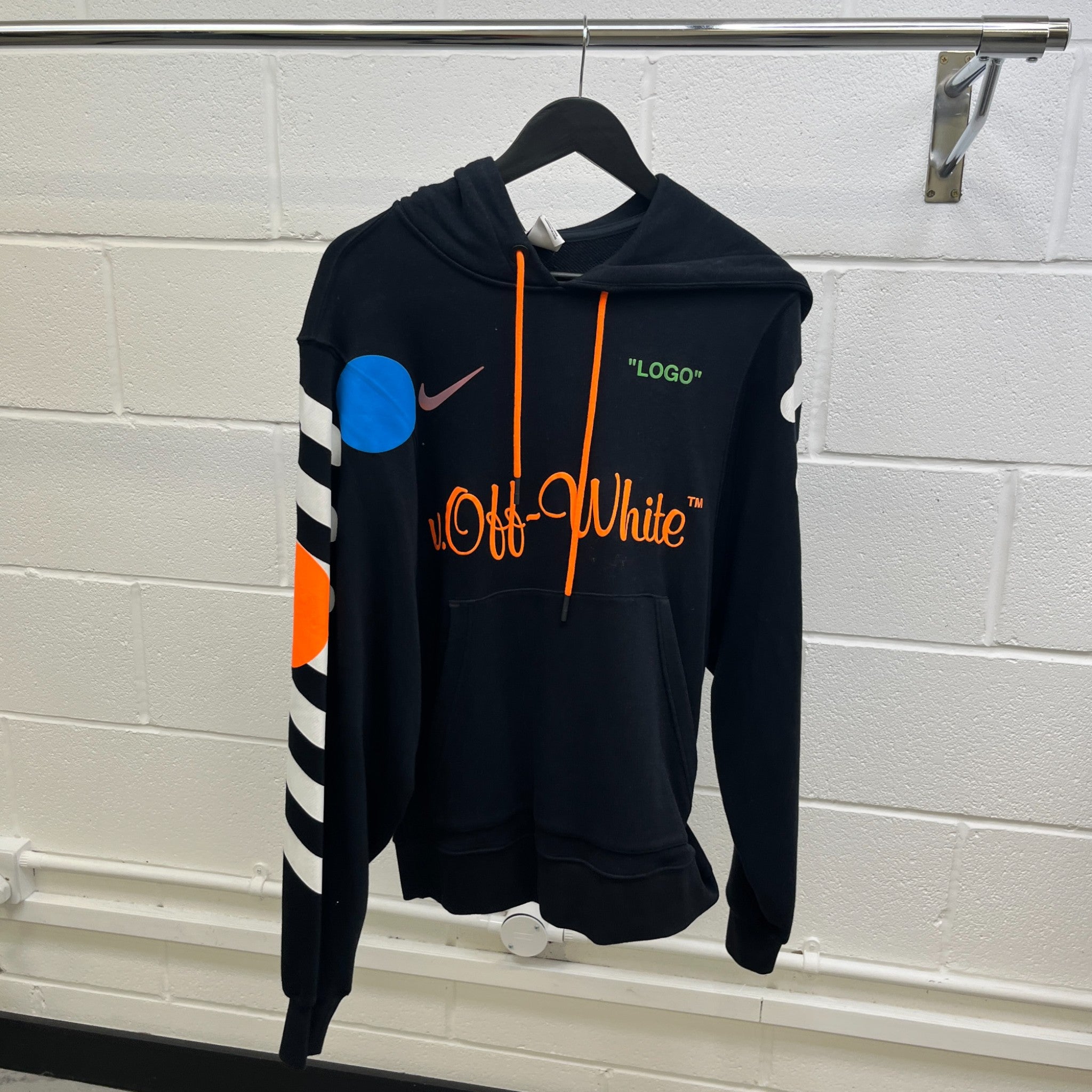 Men's Nikelab X Off-White Mercurial Nrg Hoodie Black Size S