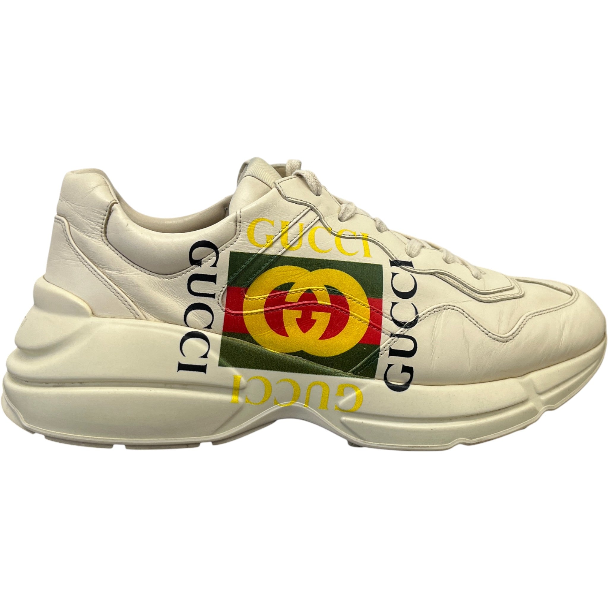 Men's Rhyton Low Trainers Beige Size EU 44.5 / UK 10.5