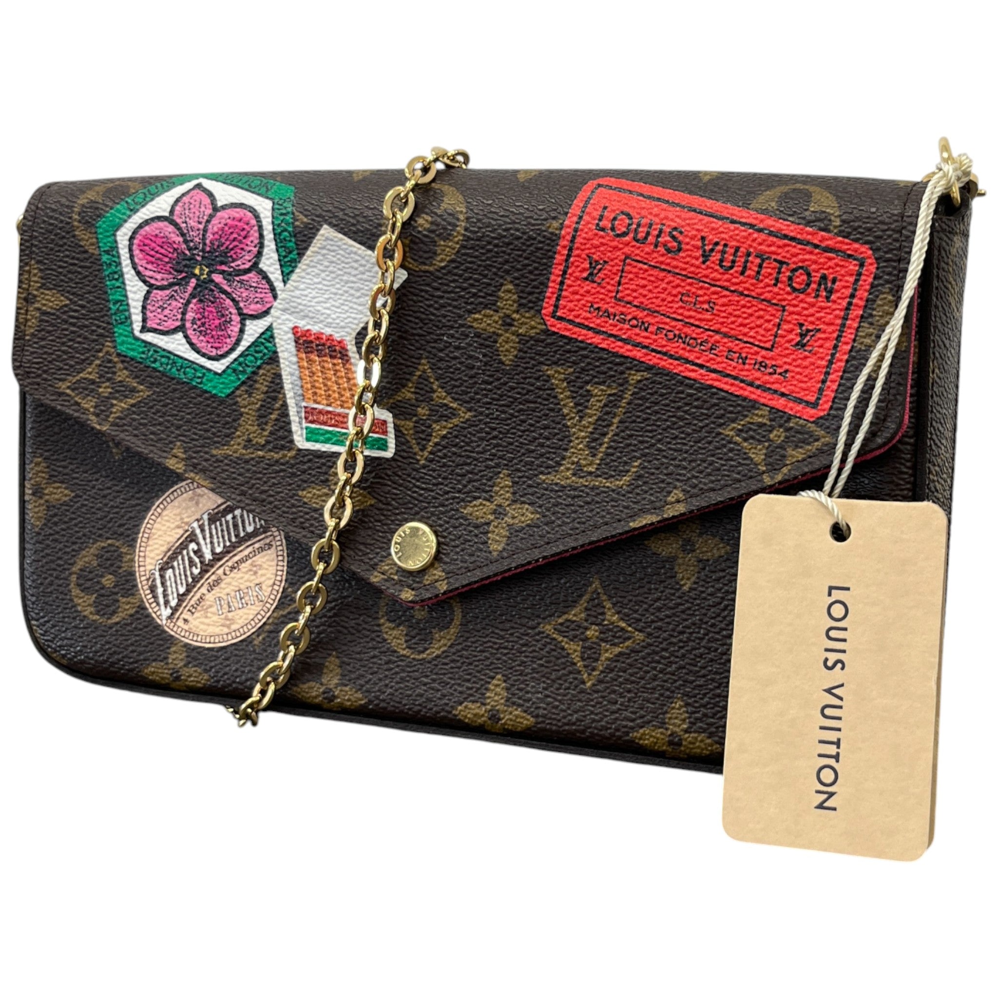 Women's Monogram Pochette Felicie World Tour Bag Brown