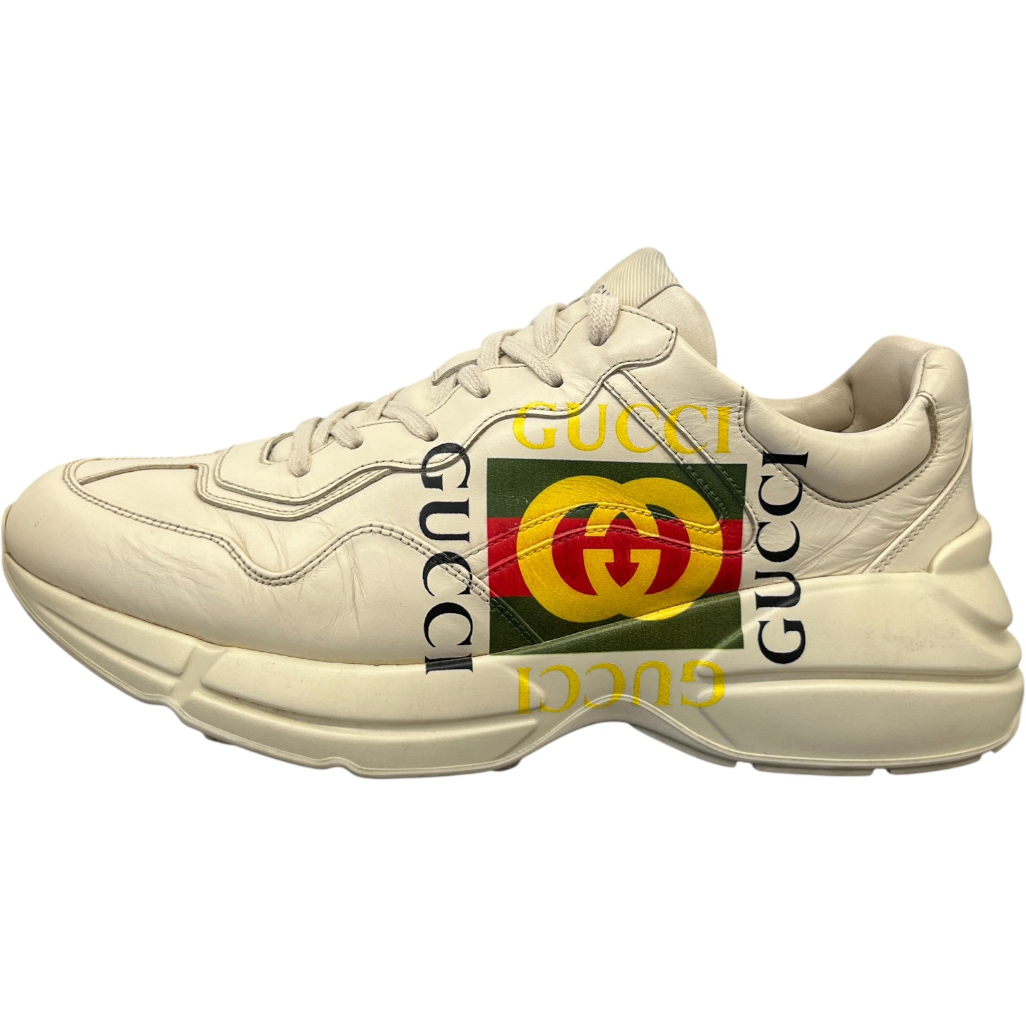 Men's Rhyton Low Trainers Beige Size EU 44.5 / UK 10.5