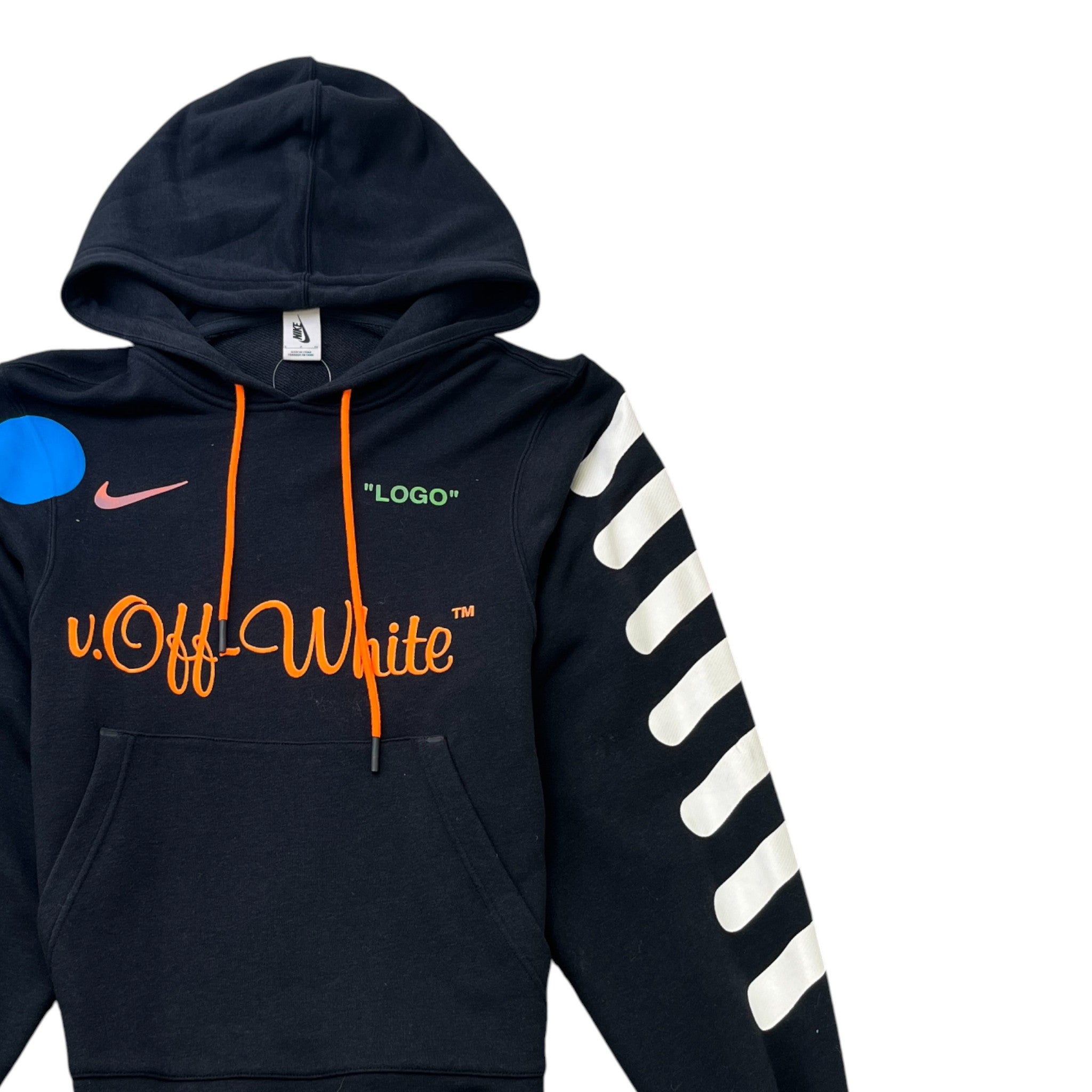 Men's Nikelab X Off-White Mercurial Nrg Hoodie Black Size S