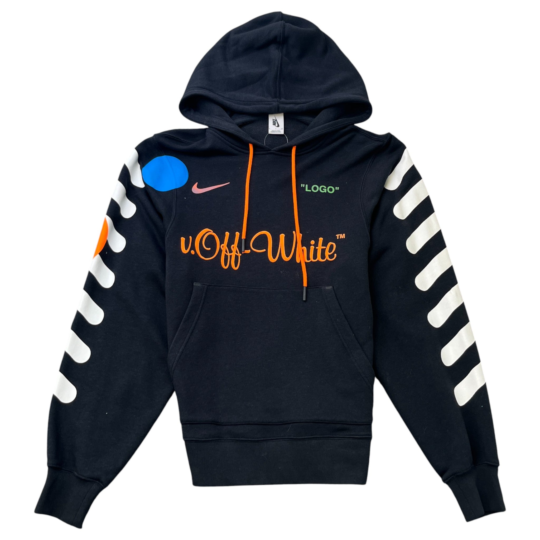 Men's Nikelab X Off-White Mercurial Nrg Hoodie Black Size S