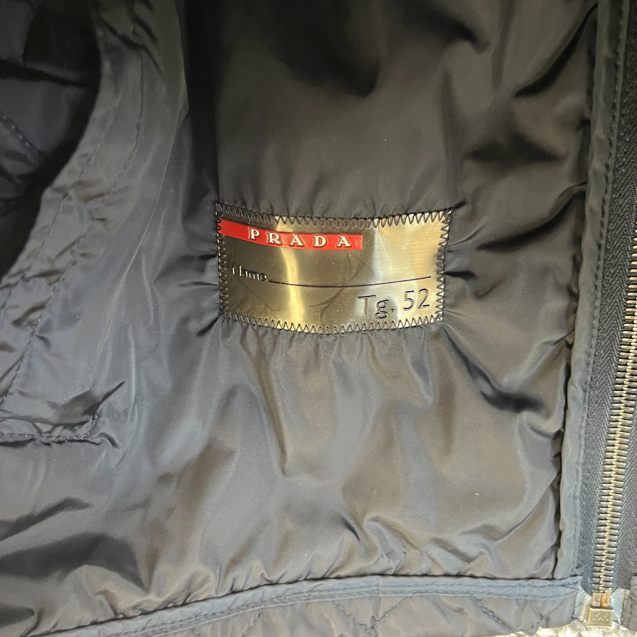 Men's Sport Quilted Jacket Navy Size IT 52 / XL