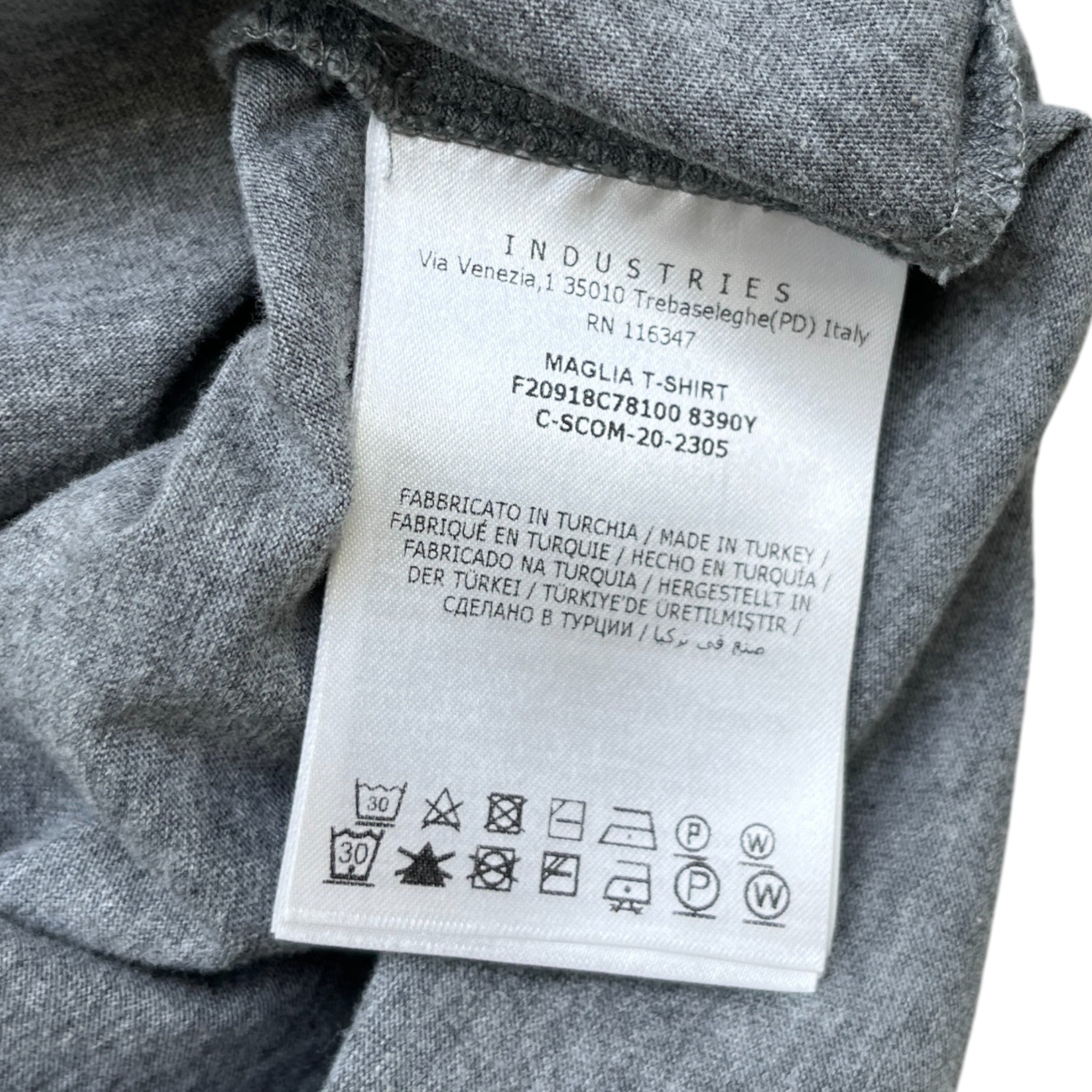 Men's Maglia T-Shirt Grey Size S