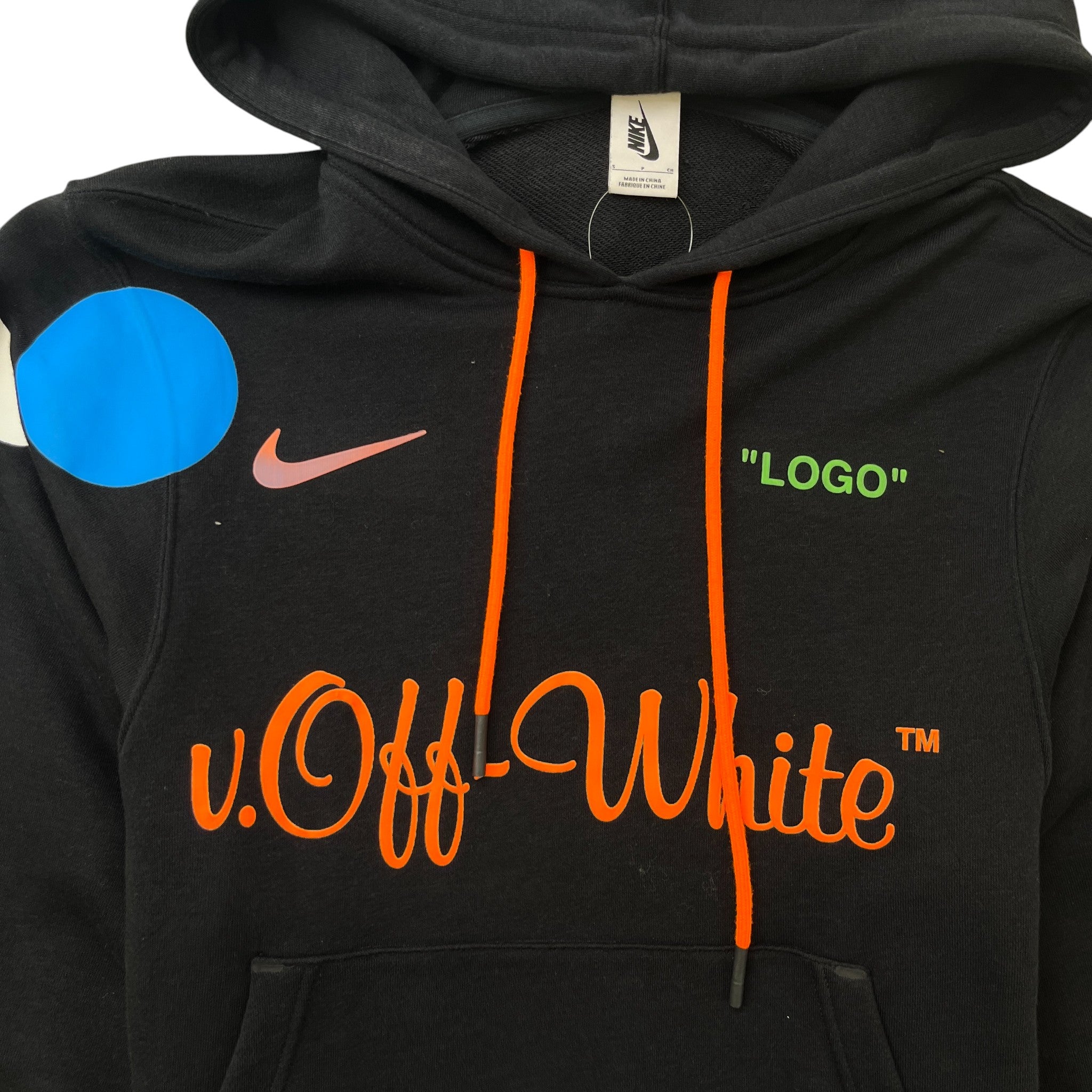 Men's Nikelab X Off-White Mercurial Nrg Hoodie Black Size S