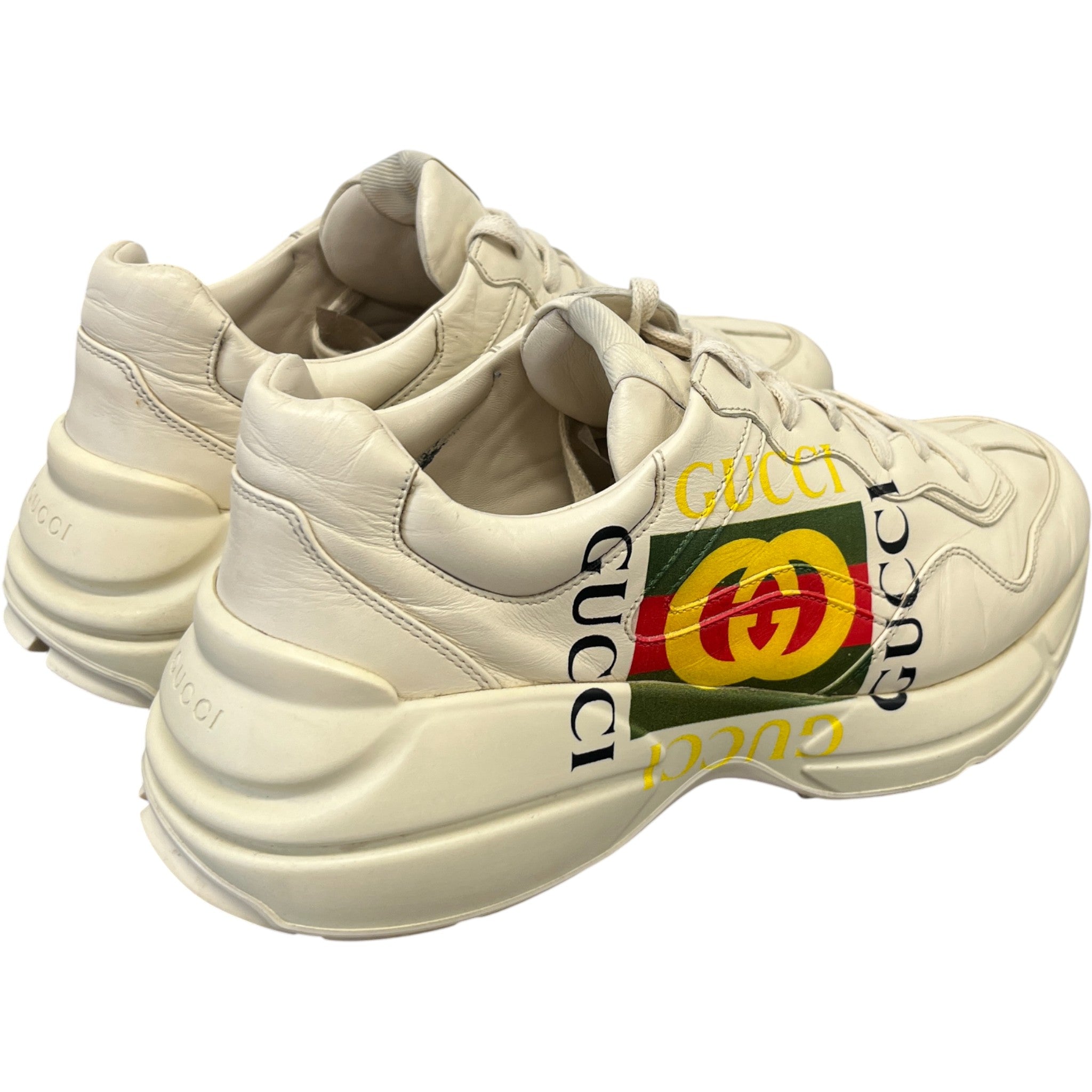 Men's Rhyton Low Trainers Beige Size EU 44.5 / UK 10.5