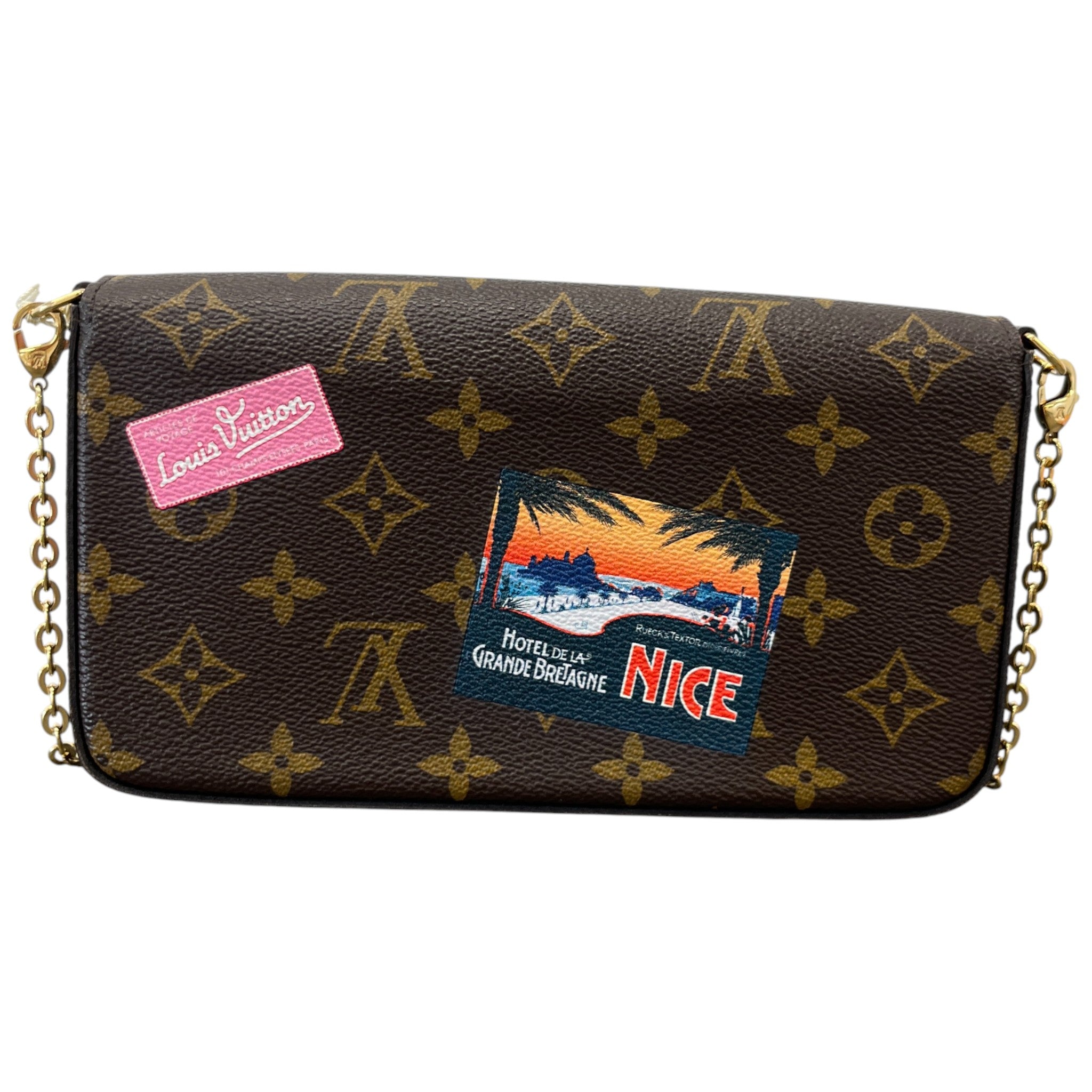 Women's Monogram Pochette Felicie World Tour Bag Brown