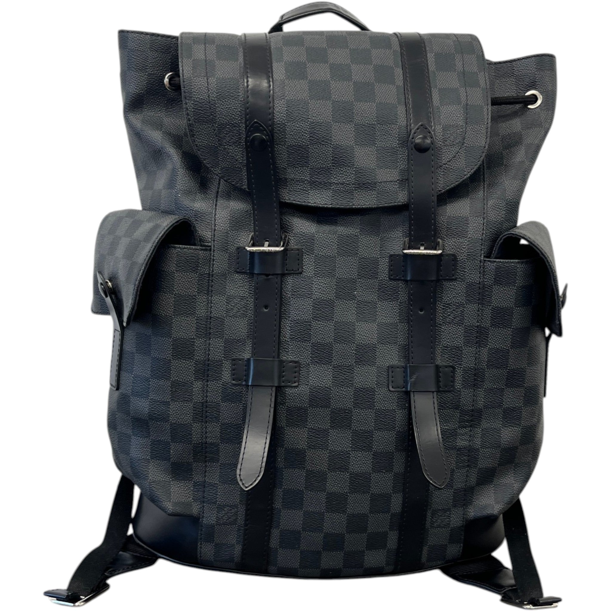 Men's Damier Graphite Christopher Backpack Black