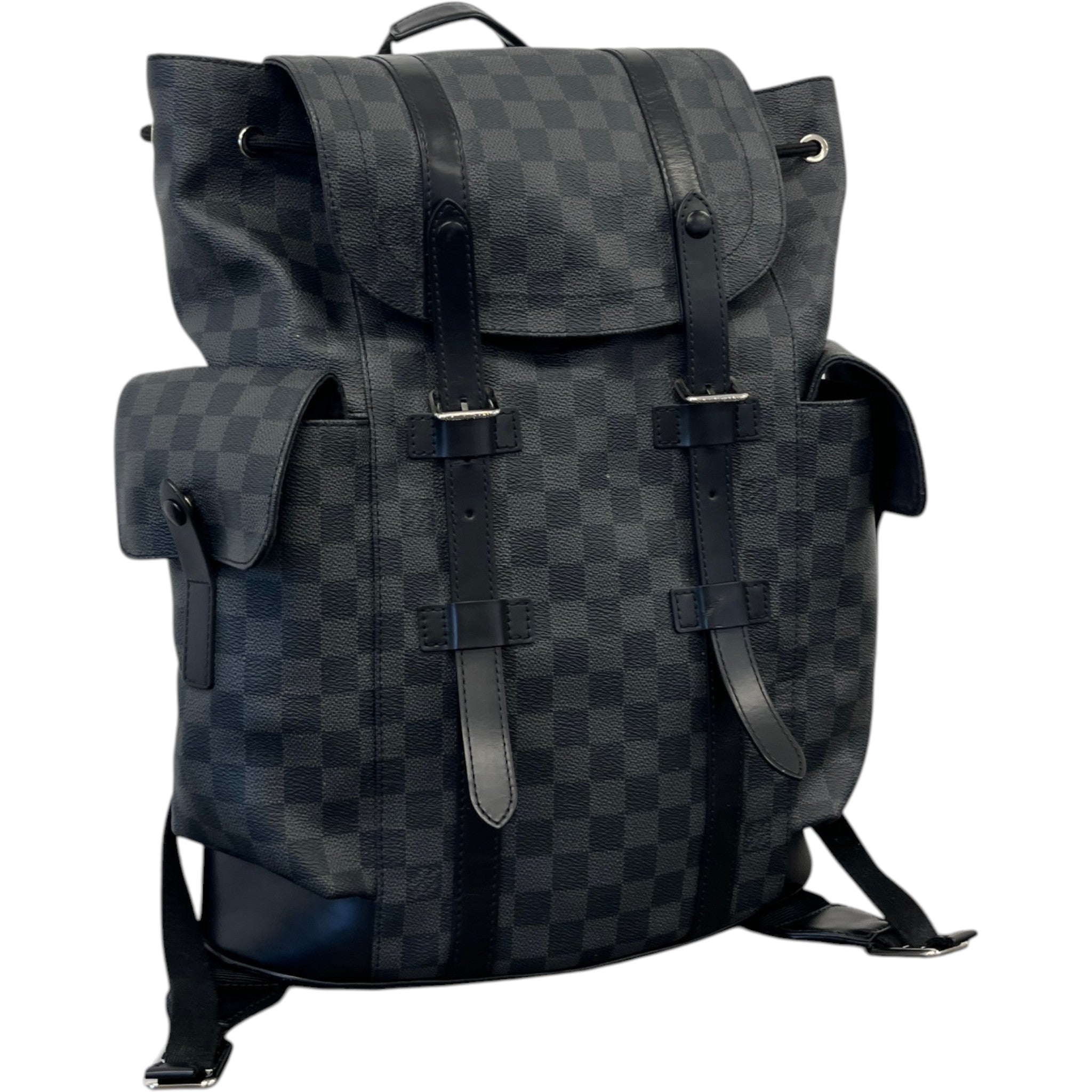 Men's Damier Graphite Christopher Backpack Black