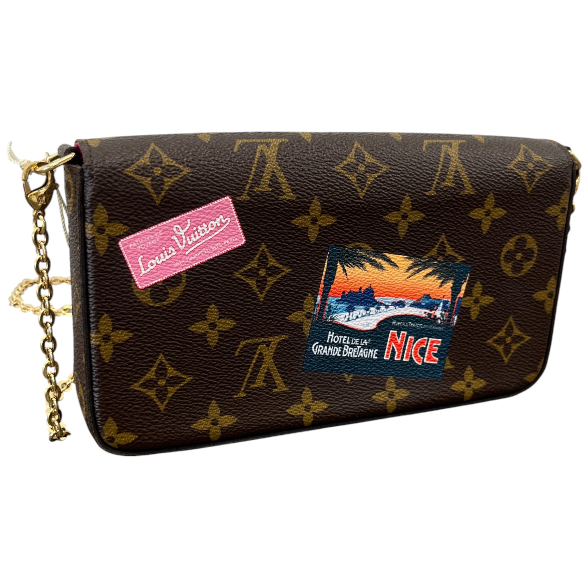 Women's Monogram Pochette Felicie World Tour Bag Brown