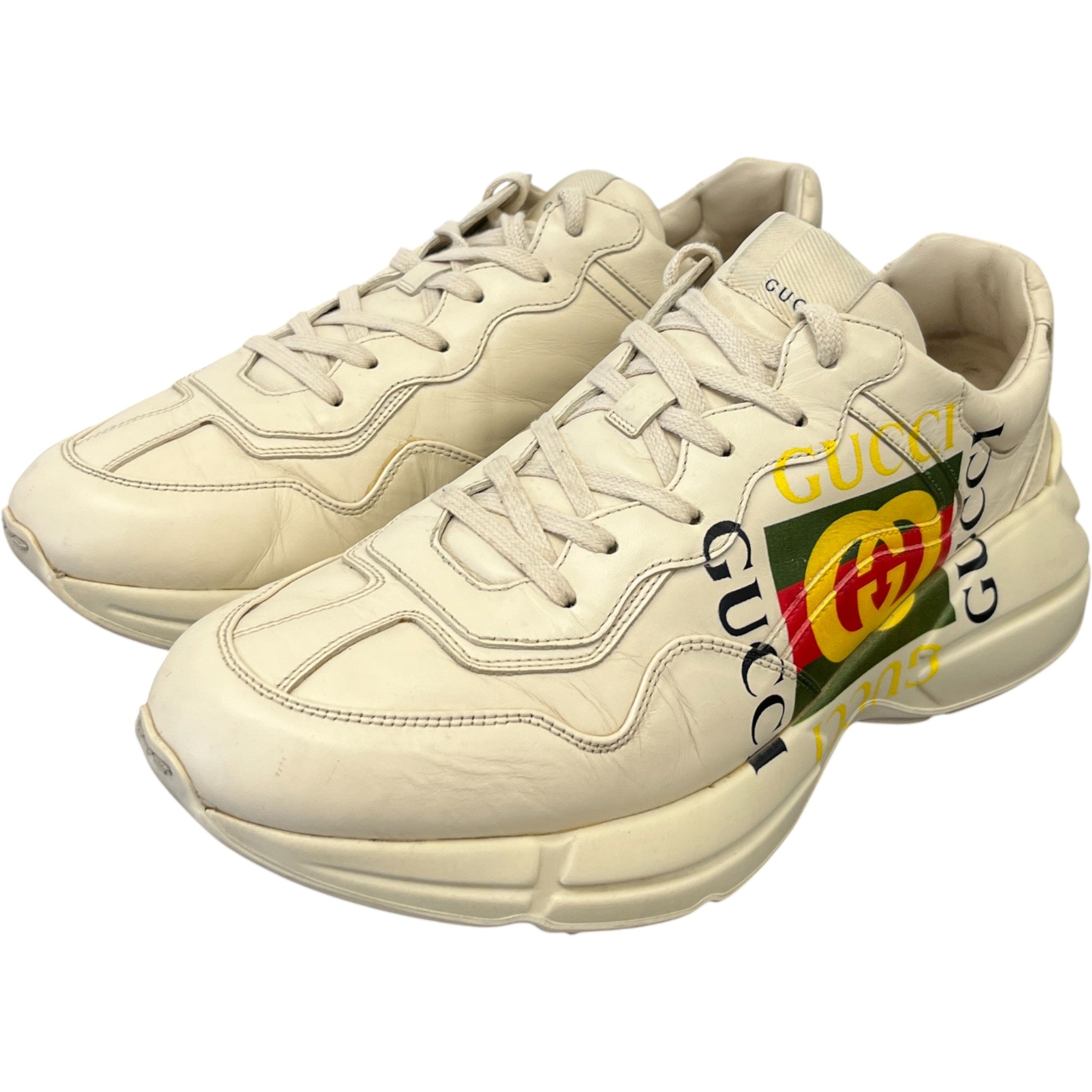 Men's Rhyton Low Trainers Beige Size EU 44.5 / UK 10.5