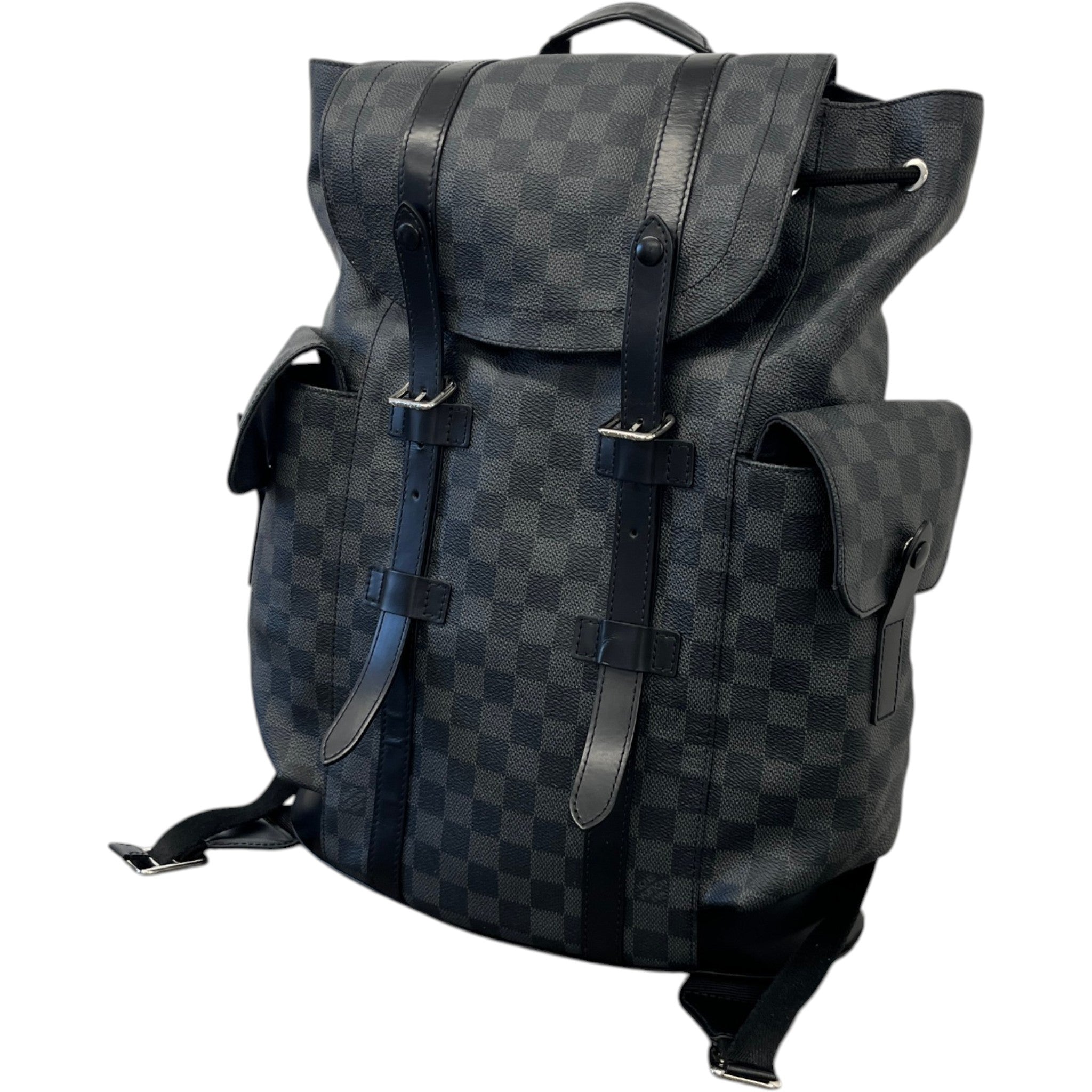 Men's Damier Graphite Christopher Backpack Black