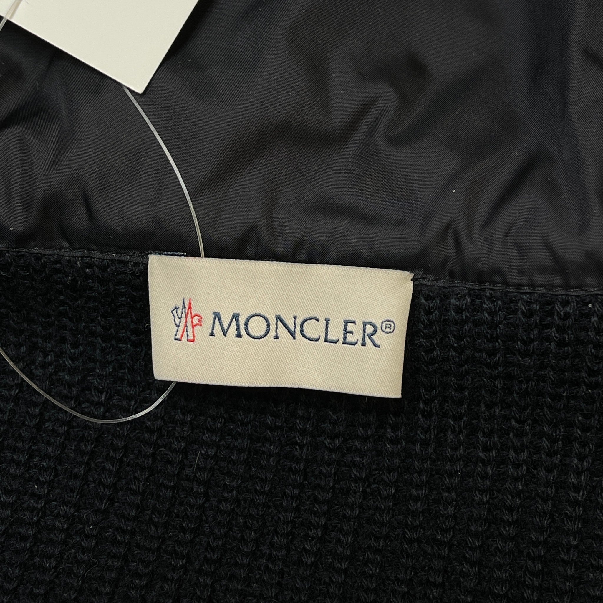 Men's Cardigan Tricot Down Jacket Navy Size M