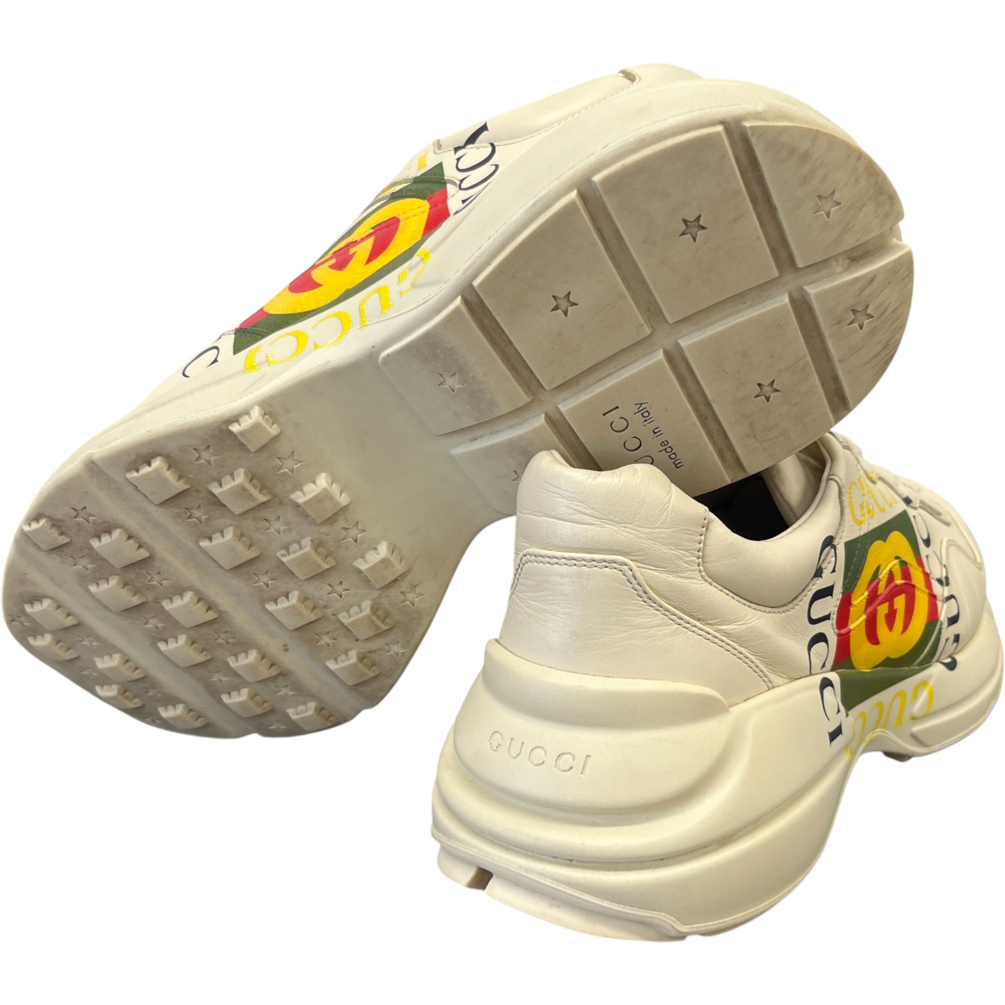 Men's Rhyton Low Trainers Beige Size EU 44.5 / UK 10.5