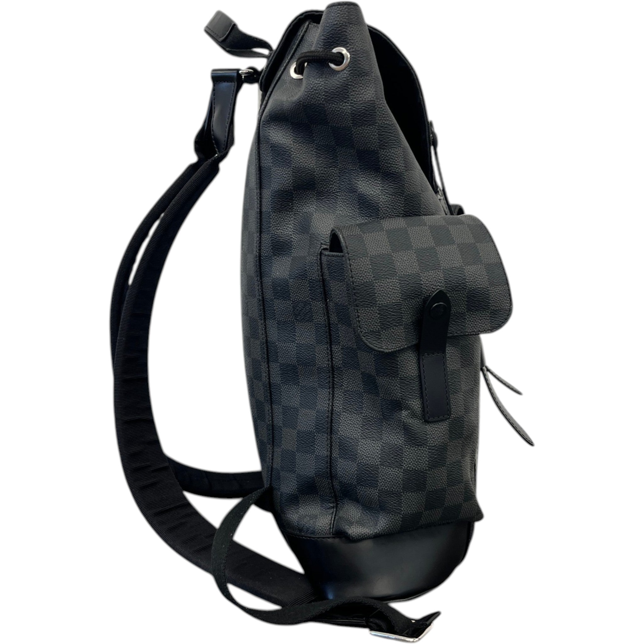 Men's Damier Graphite Christopher Backpack Black