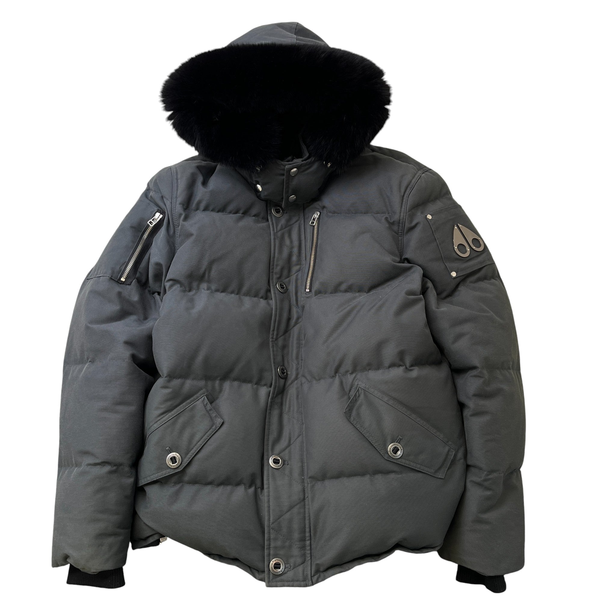 Men's 3Q Down Jacket Grey Size XXL