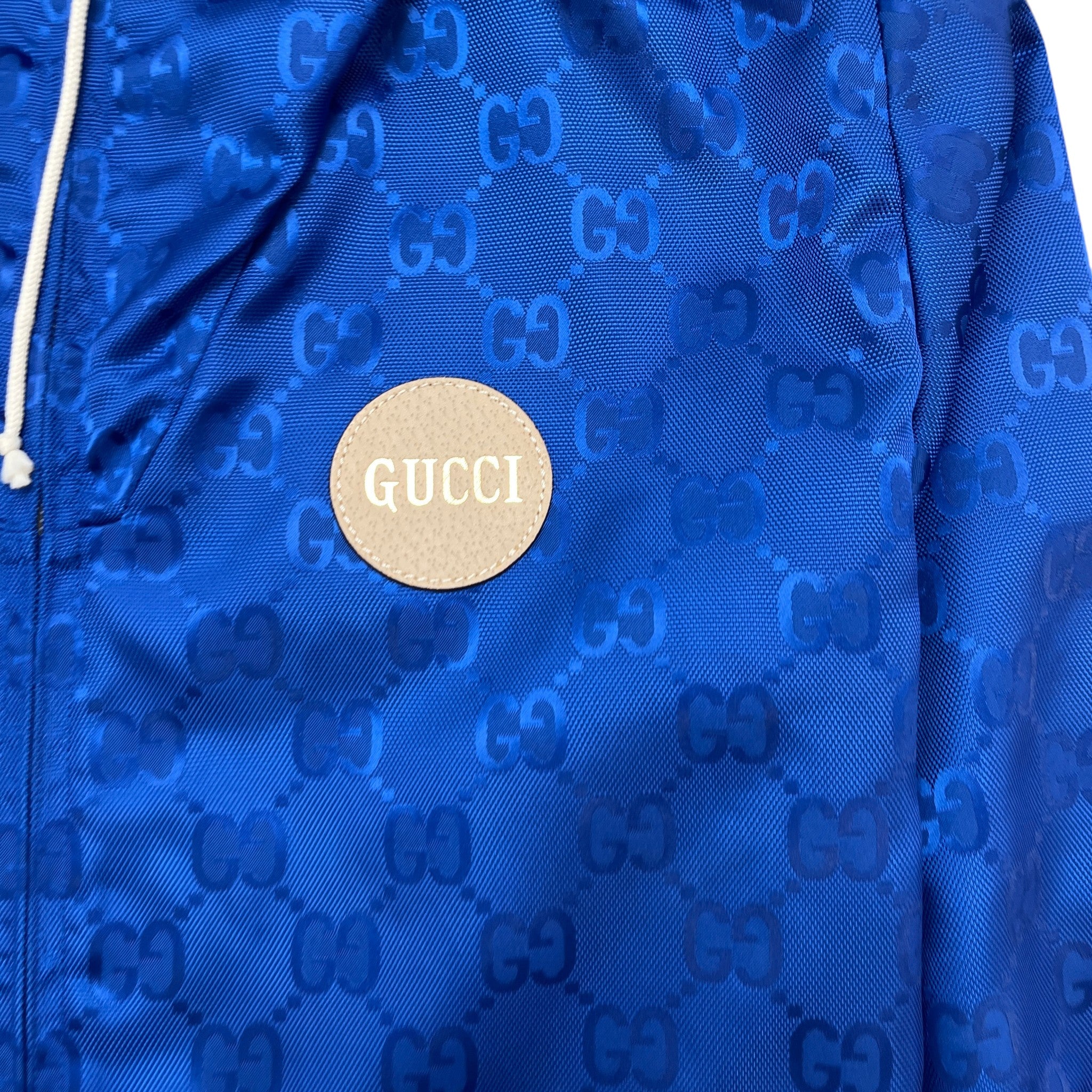 Men's Gg Supreme Off The Grid Jacket Blue Size IT 52 / XL