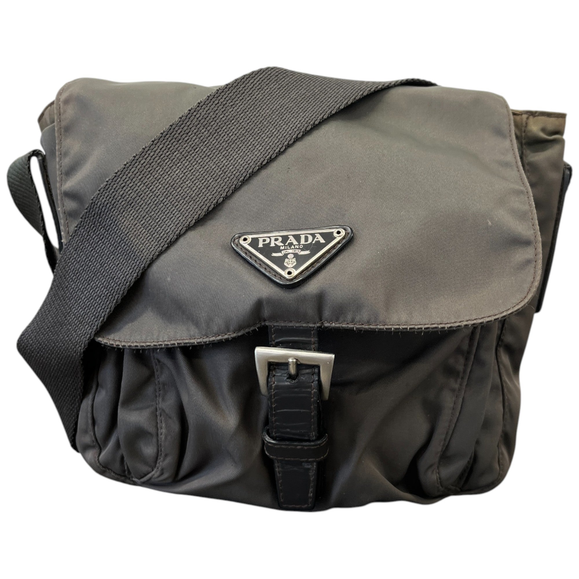 Men's Nylon Messenger Bag Khaki
