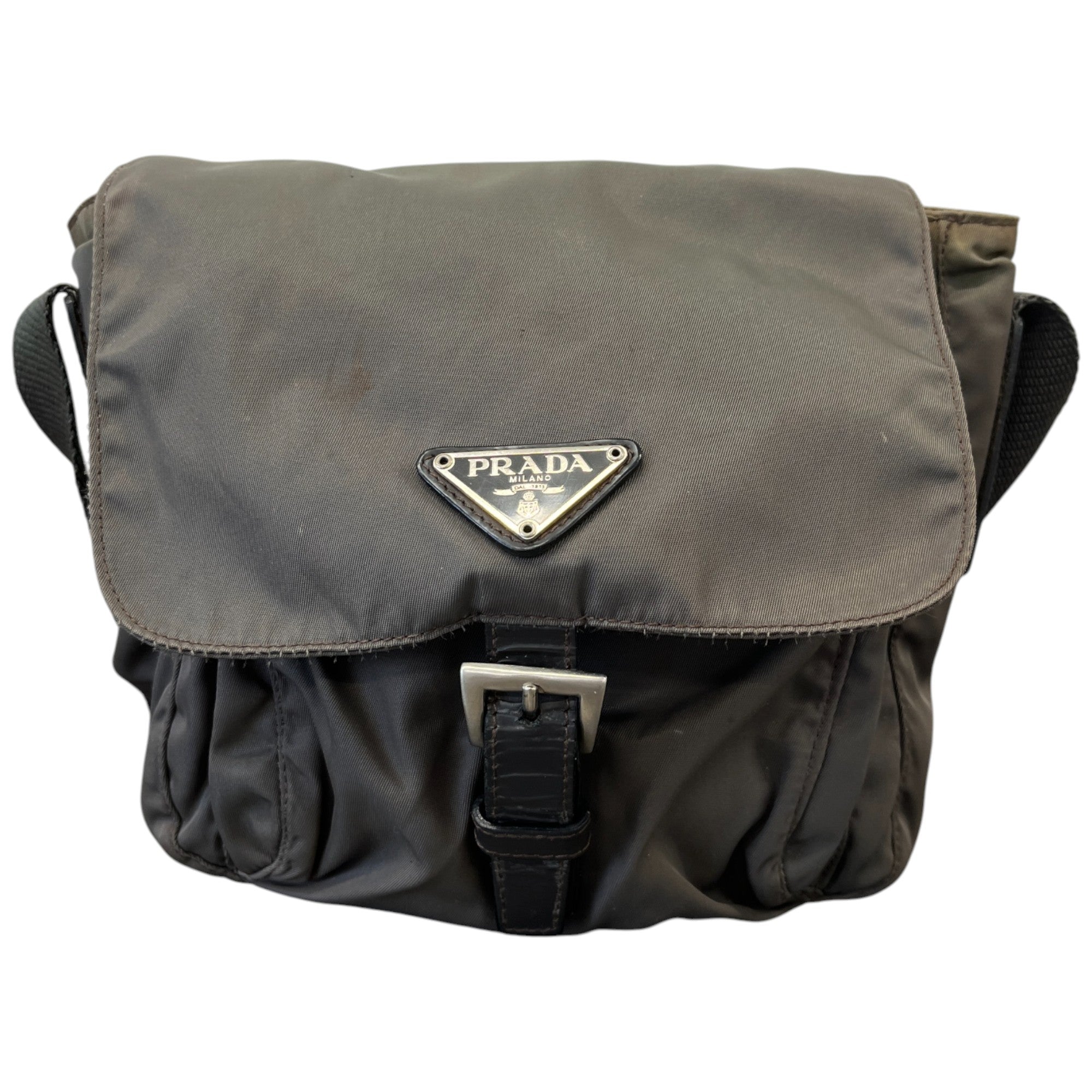 Men's Nylon Messenger Bag Khaki