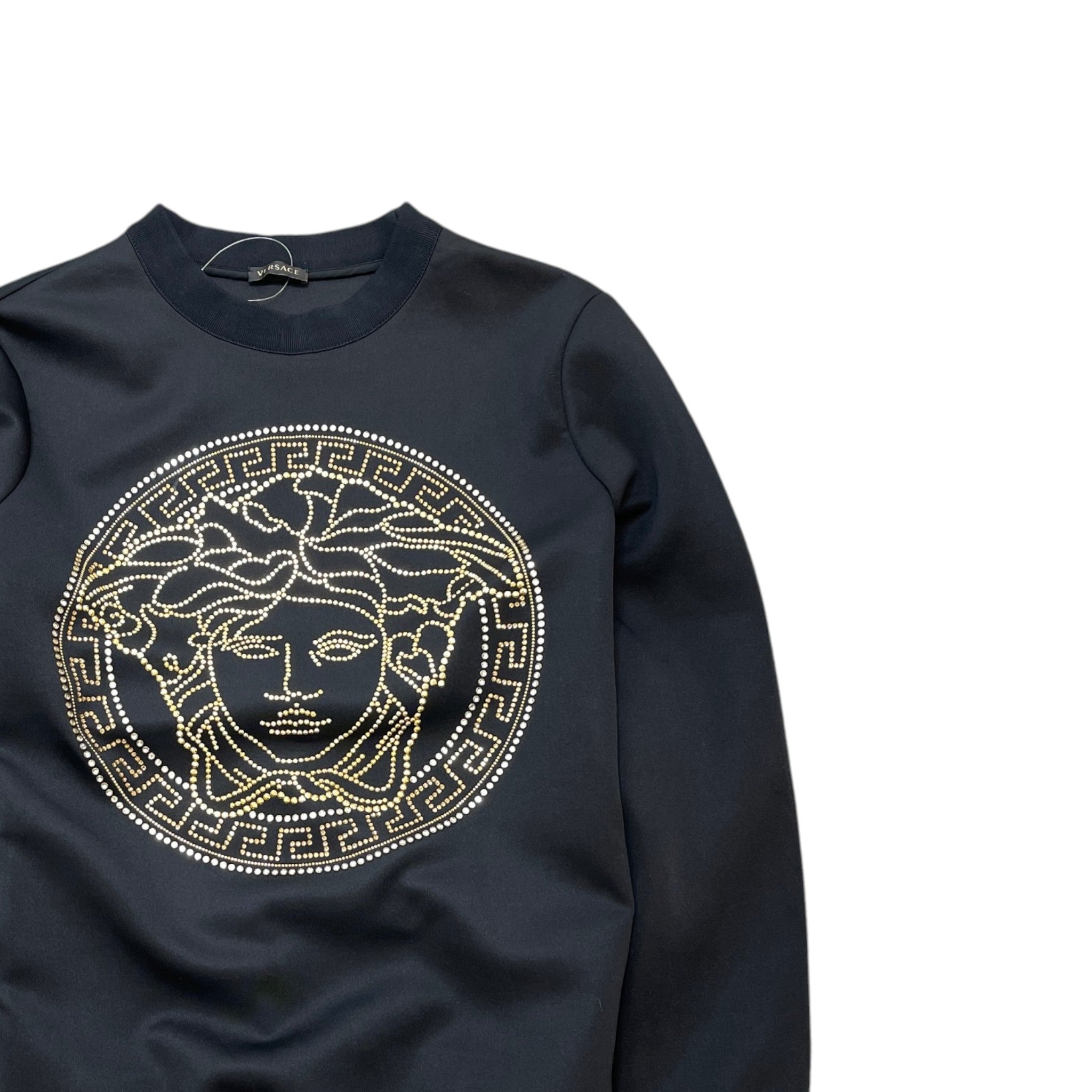 Women's Embellished Logo Sweatshirt Black Size S