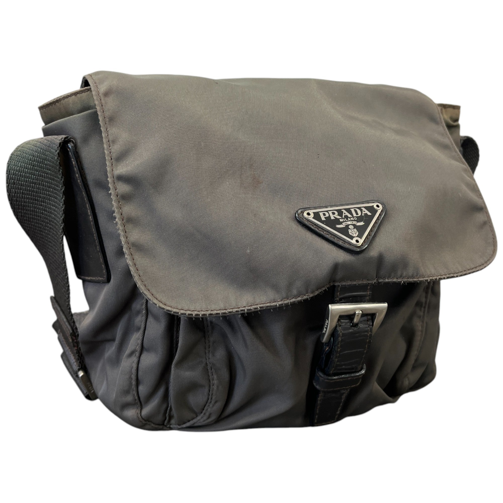 Men's Nylon Messenger Bag Khaki