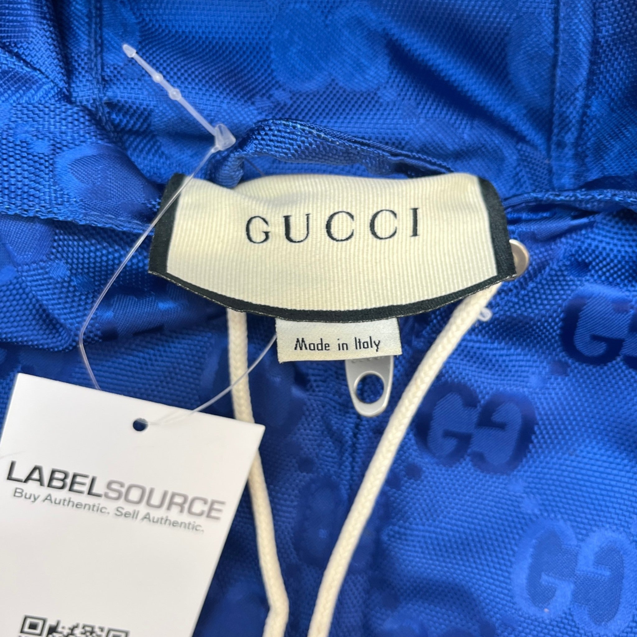 Men's Gg Supreme Off The Grid Jacket Blue Size IT 52 / XL