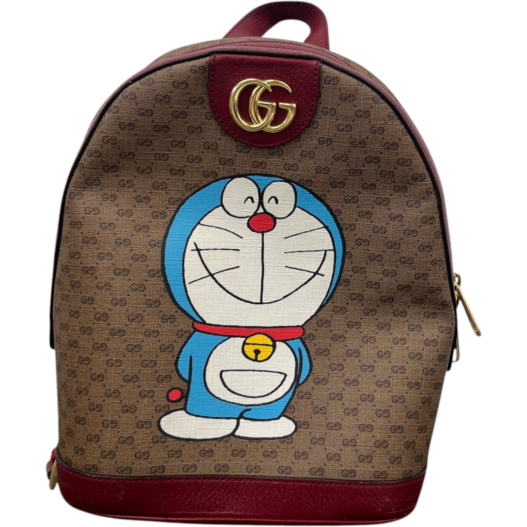 X Doraemon Rare Backpack Burgundy