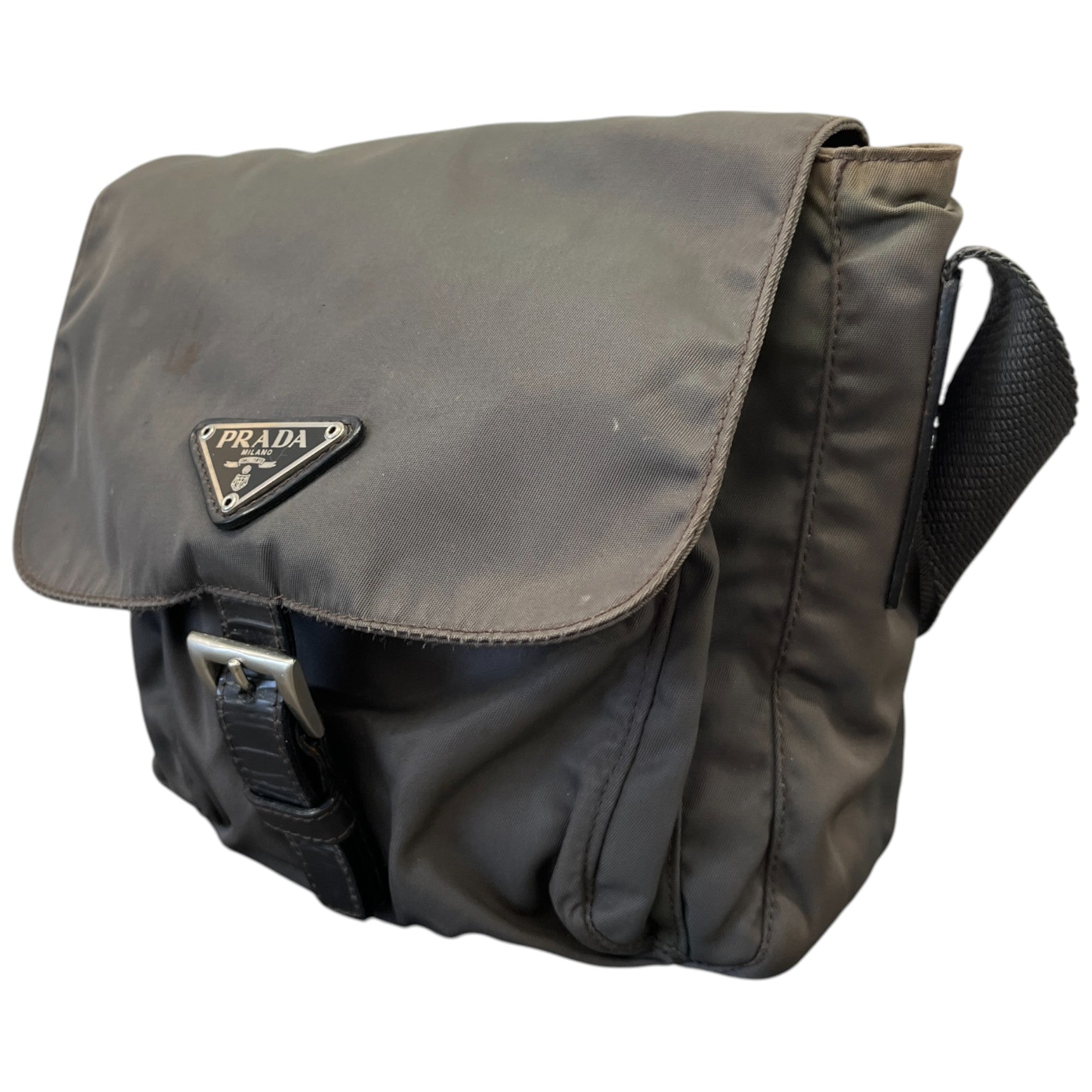 Men's Nylon Messenger Bag Khaki