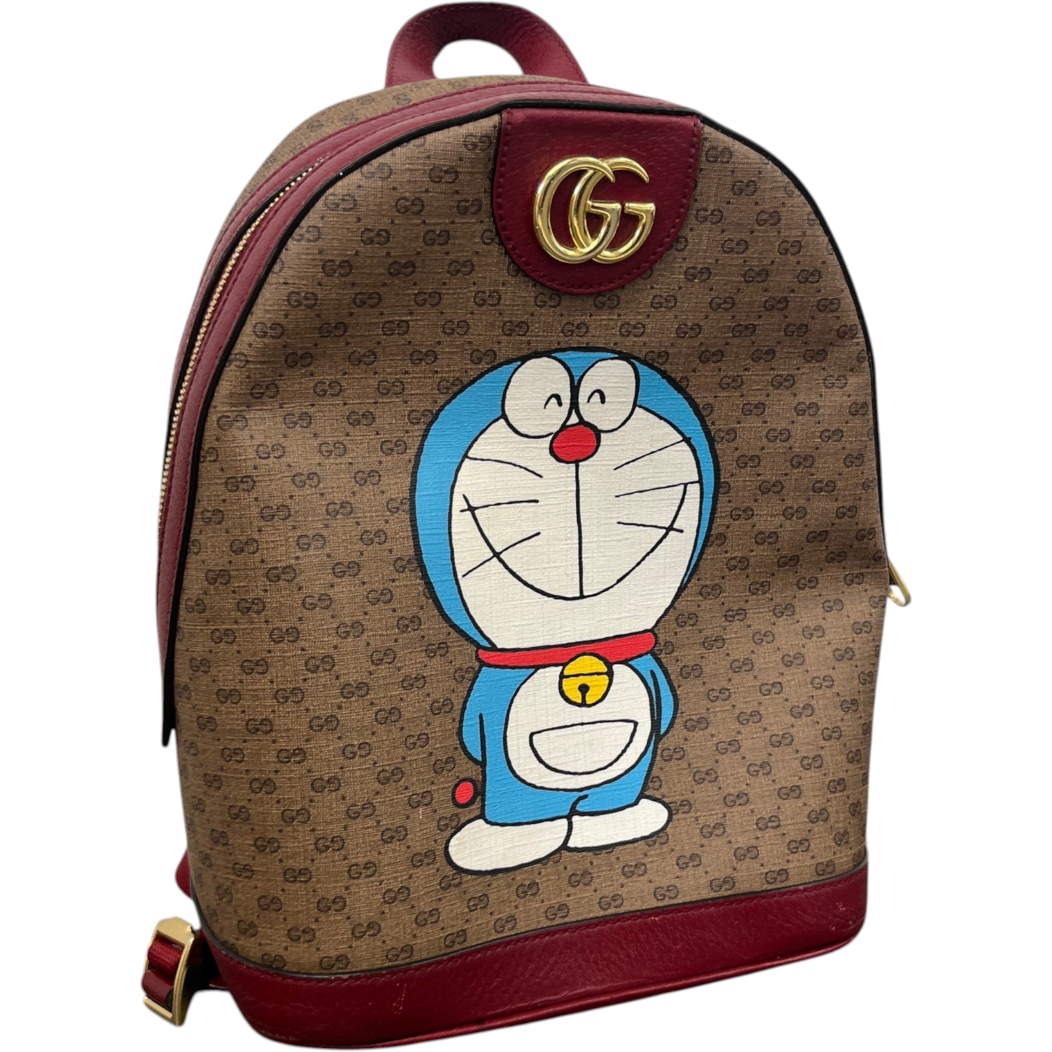 X Doraemon Rare Backpack Burgundy