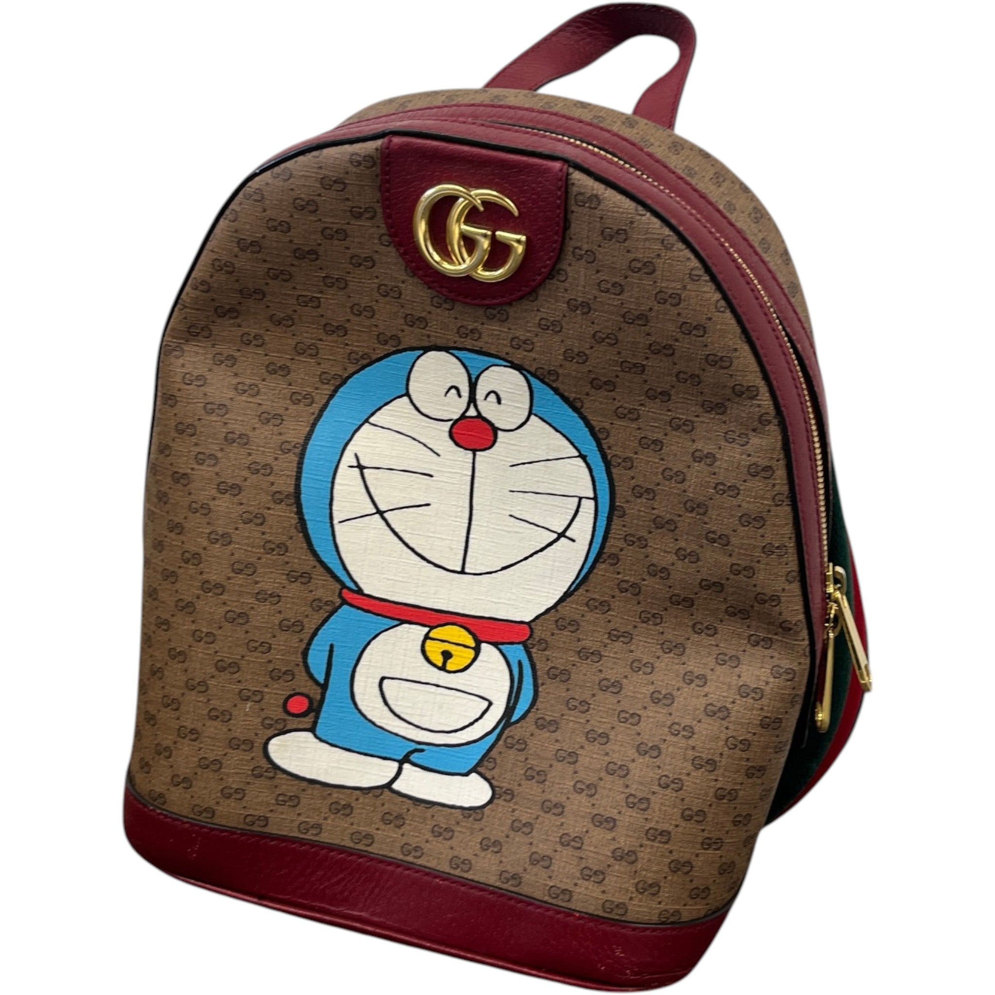 X Doraemon Rare Backpack Burgundy