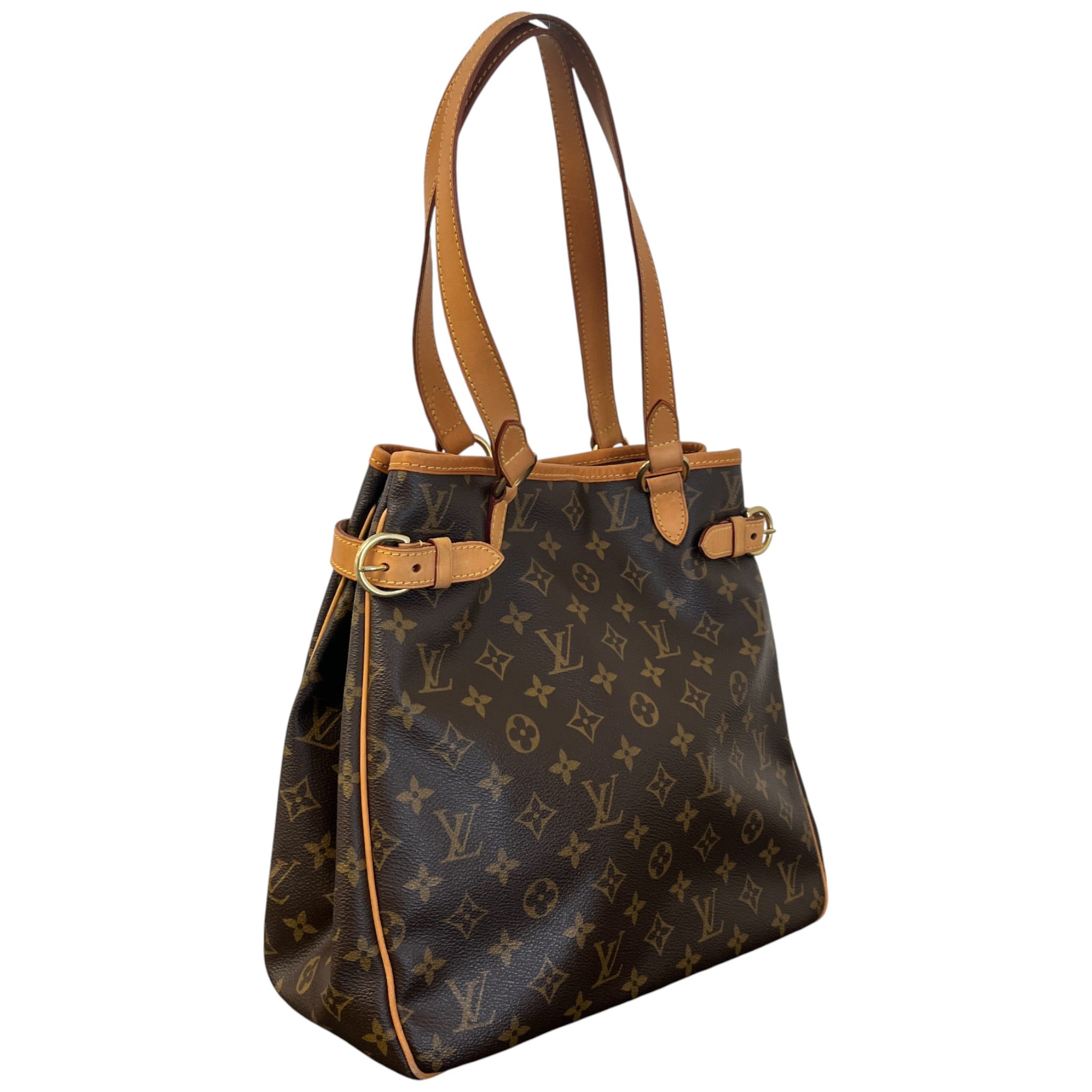 Women's Monogram Batignolles Vertical Pm Handbag Brown