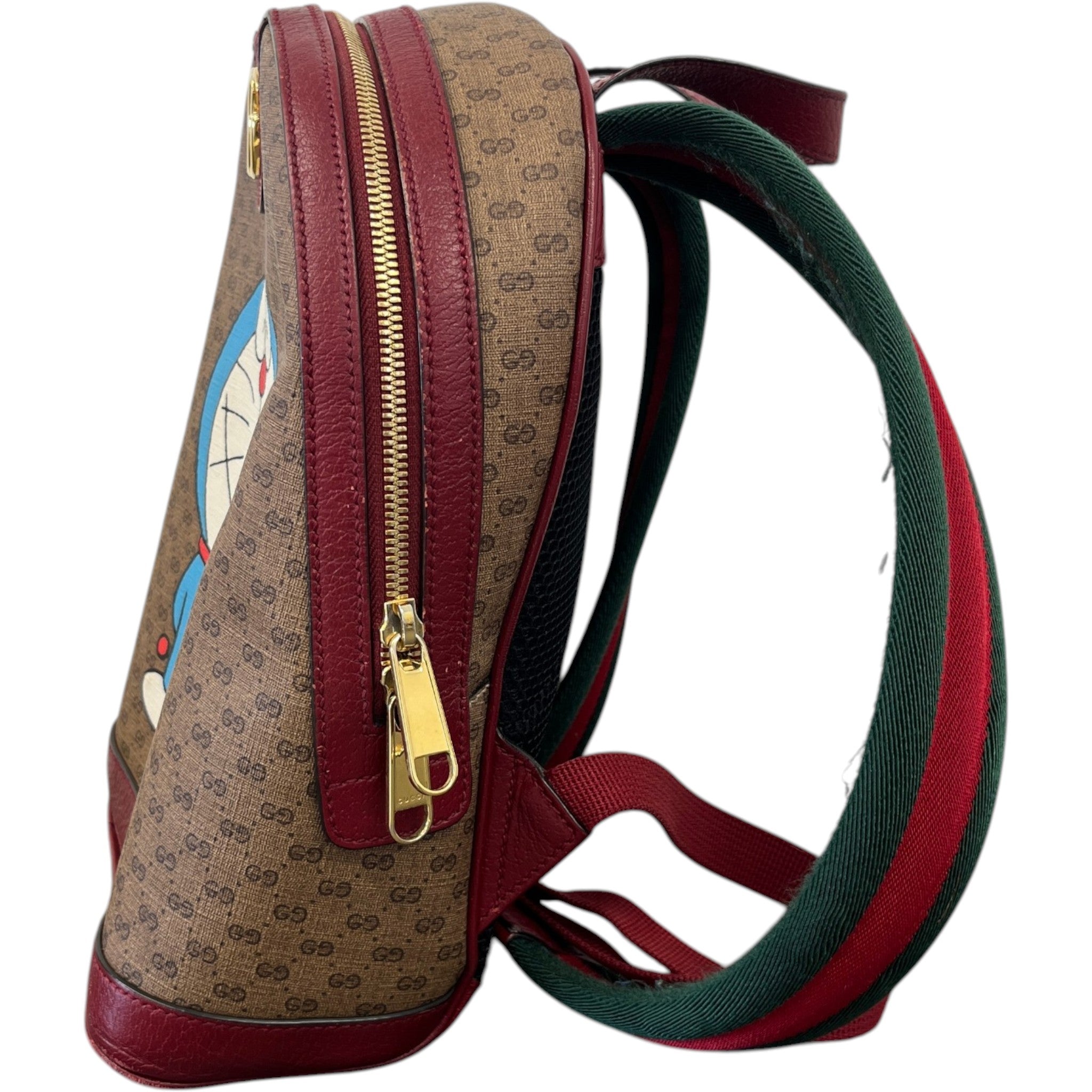 X Doraemon Rare Backpack Burgundy