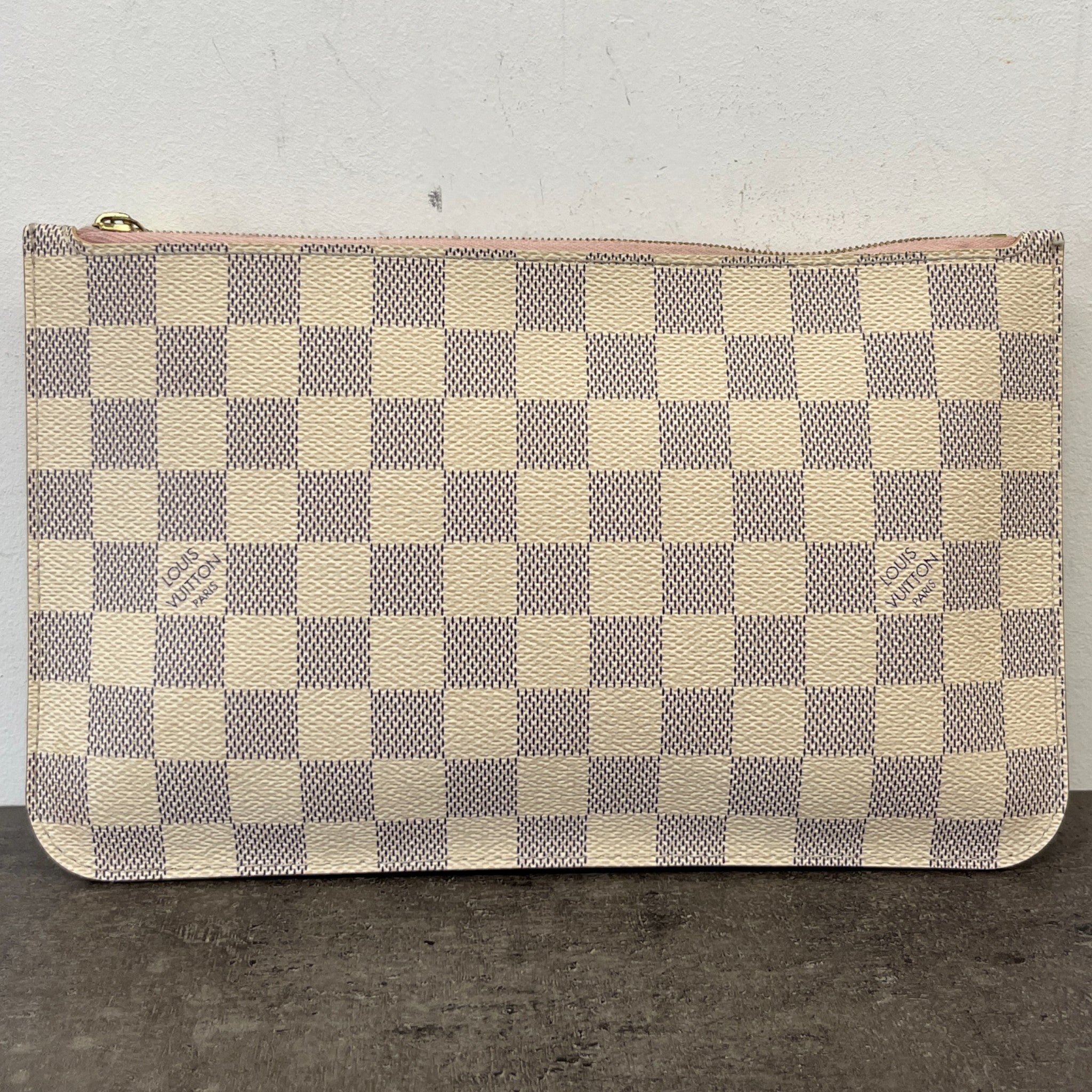 Women's Damier Azur Pouch White