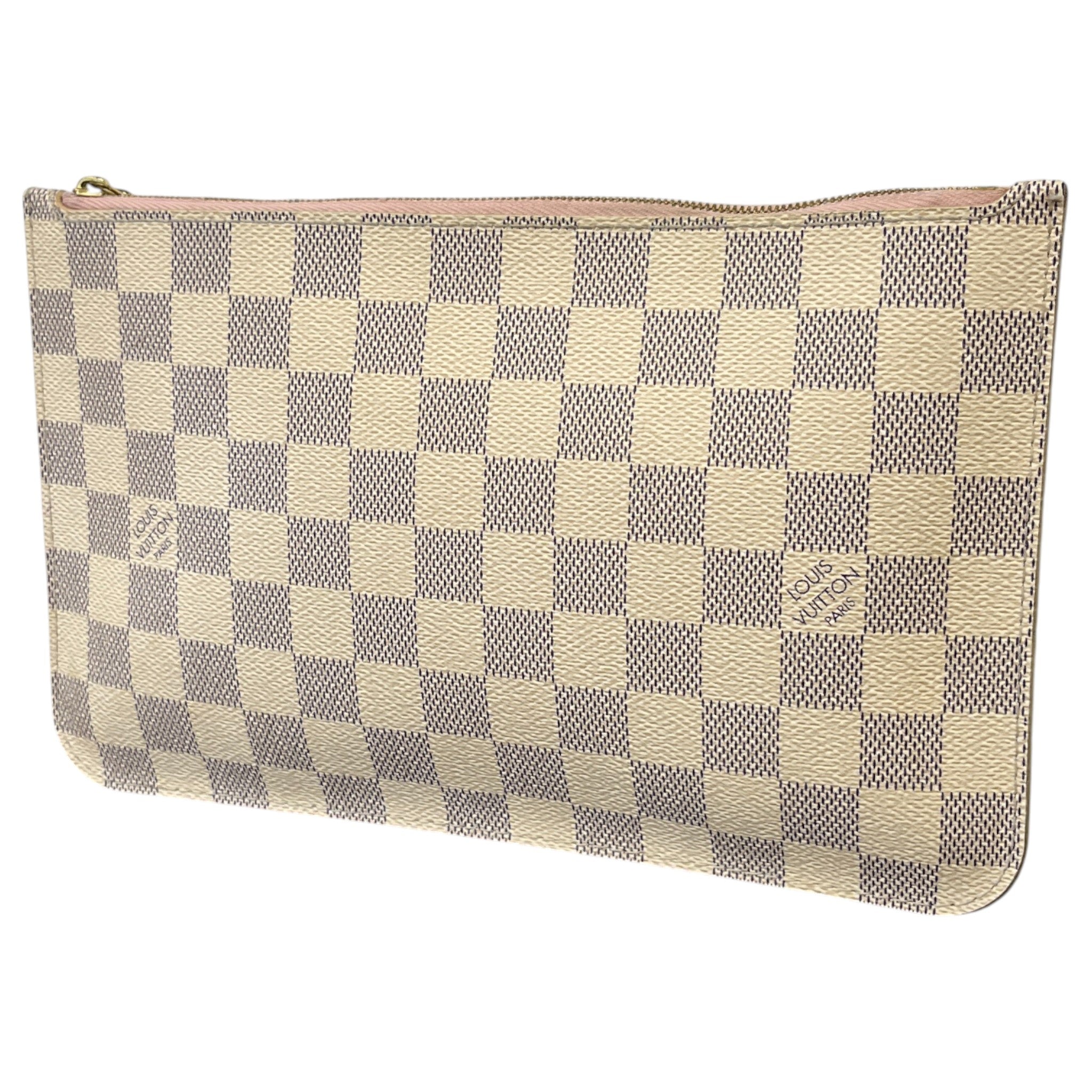 Women's Damier Azur Pouch White