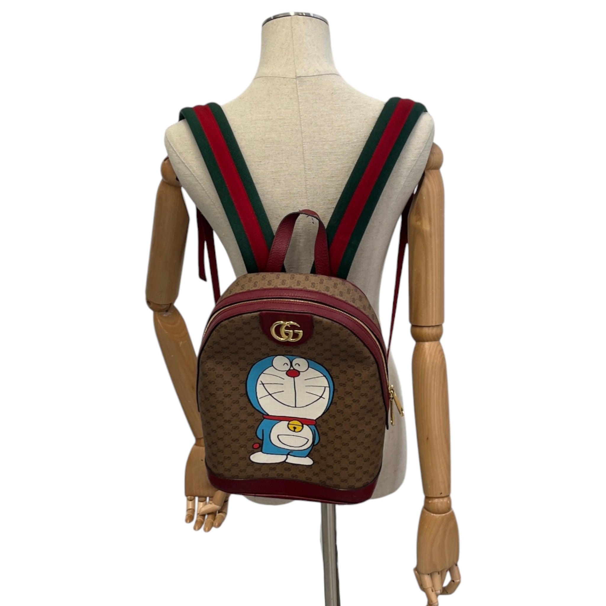 X Doraemon Rare Backpack Burgundy
