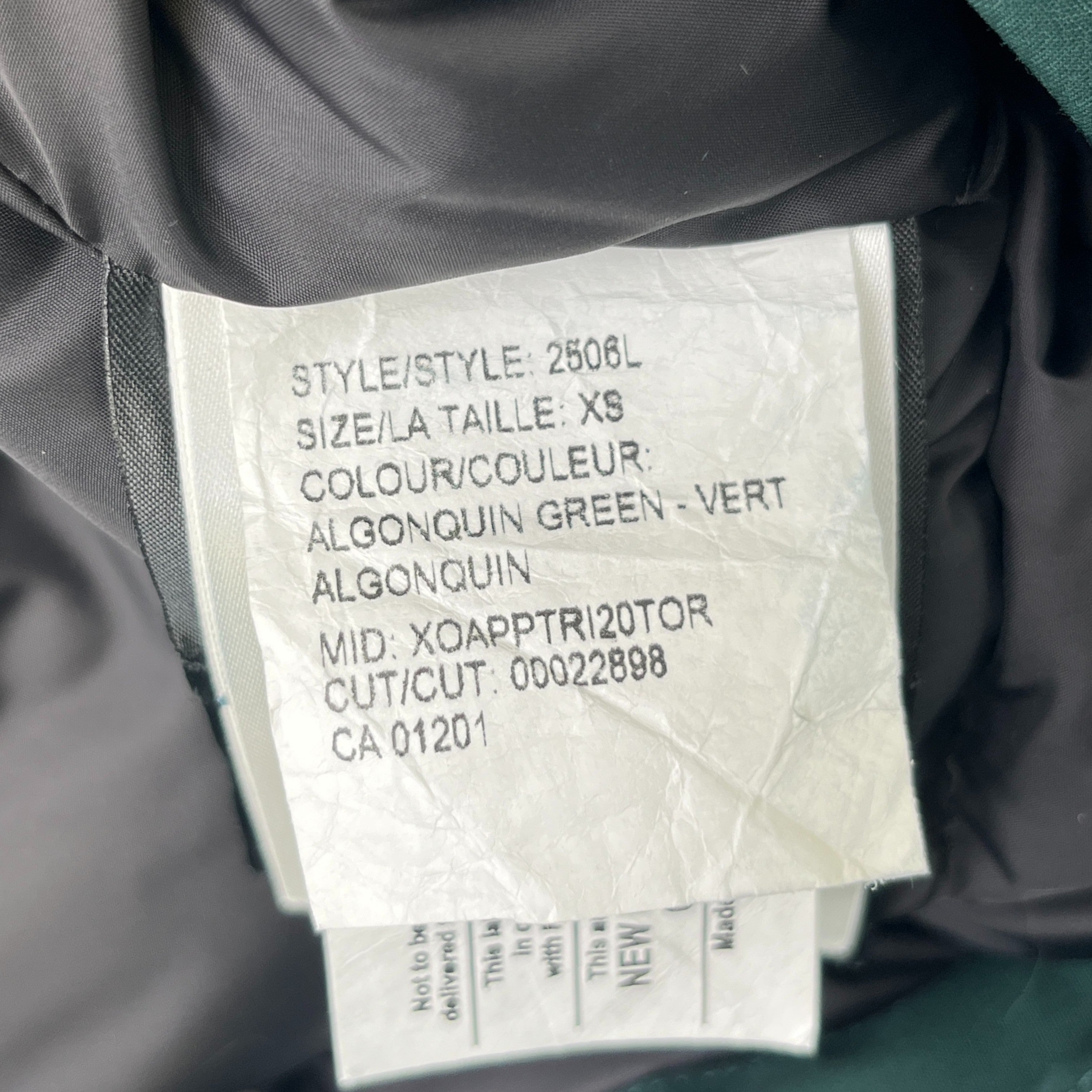 Women's Kensington Parka Down Jacket Green Size XS
