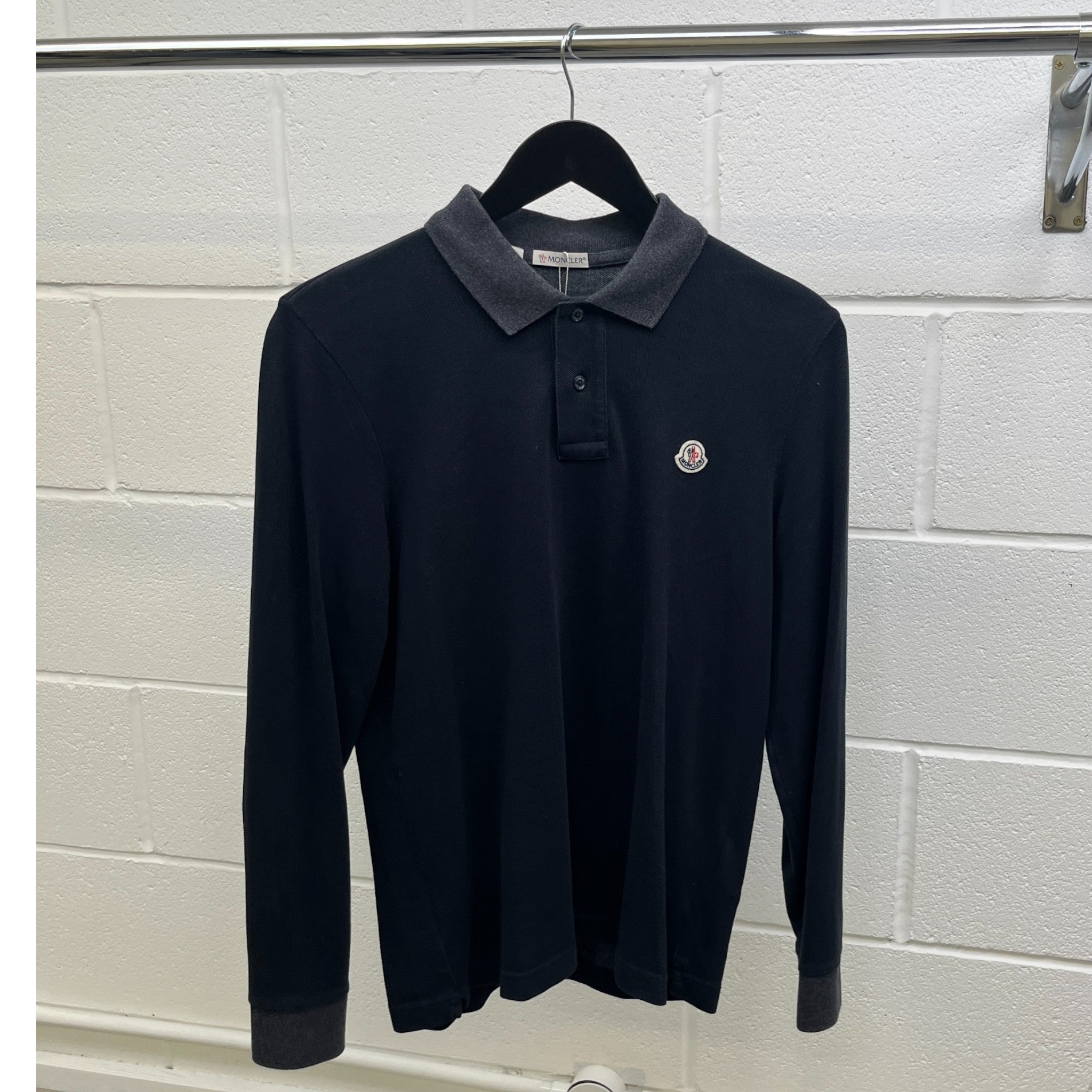 Men's Maglia Polo Shirt Navy Size S