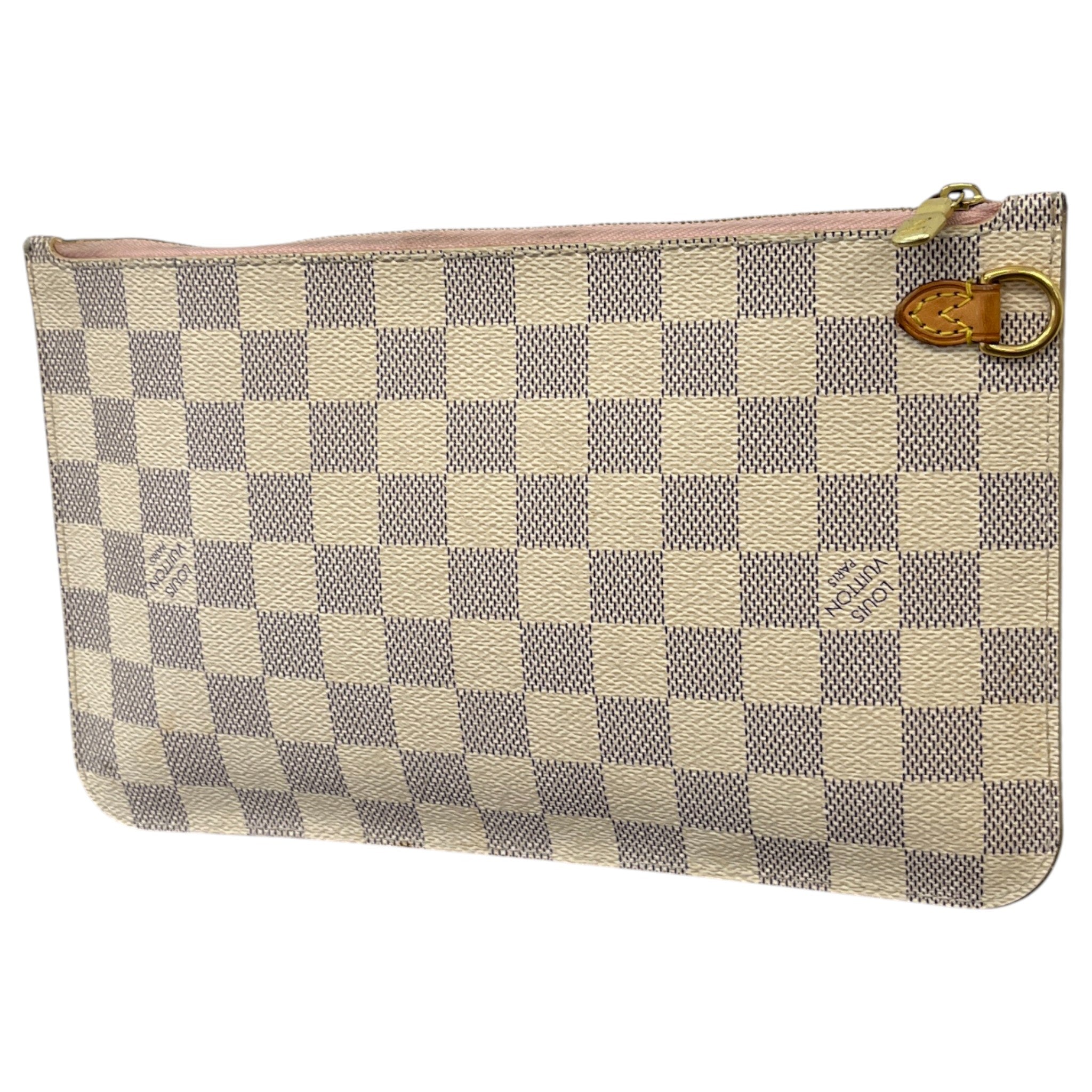 Women's Damier Azur Pouch White