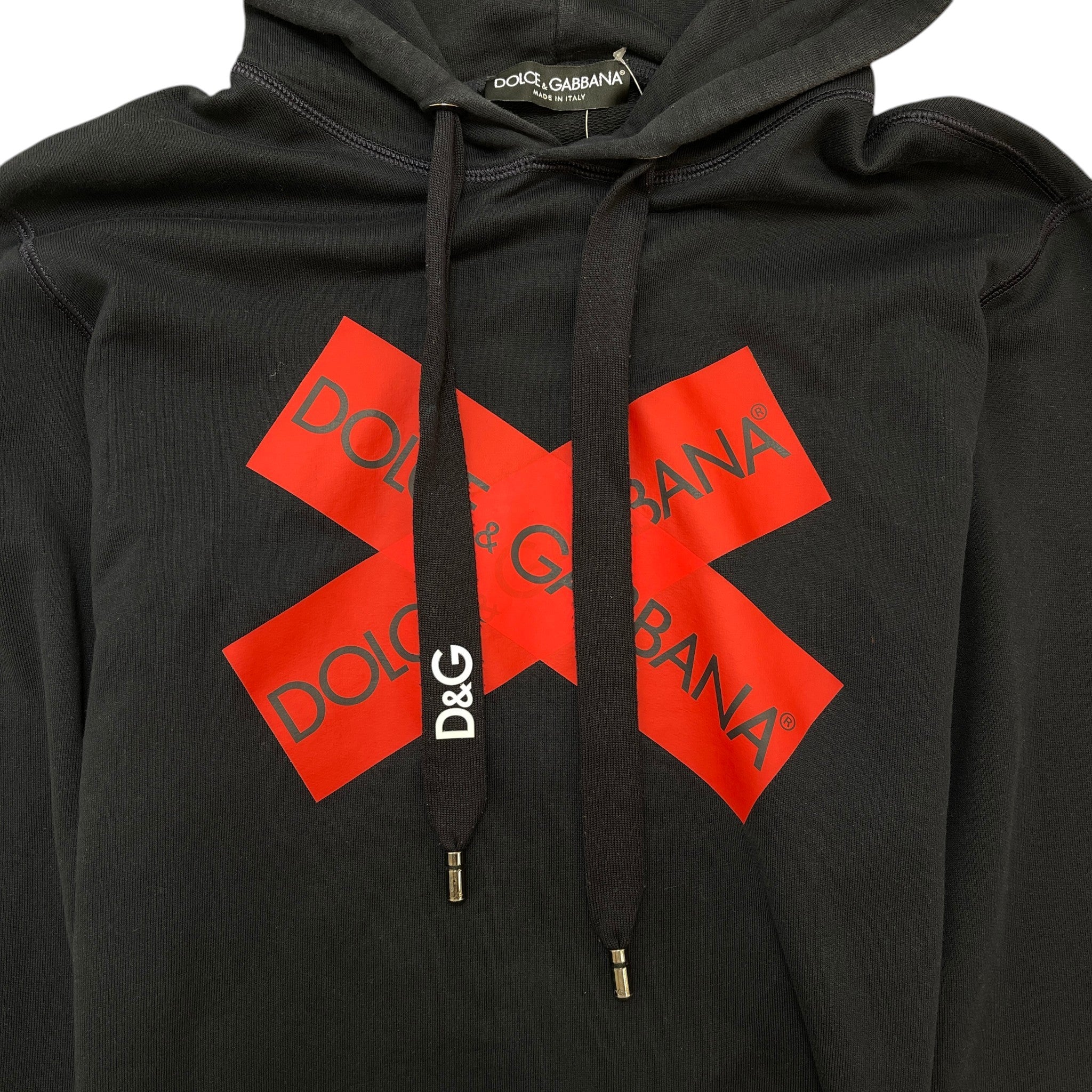 Men's Logo Print Hoodie Navy Size IT 44 / UK XS