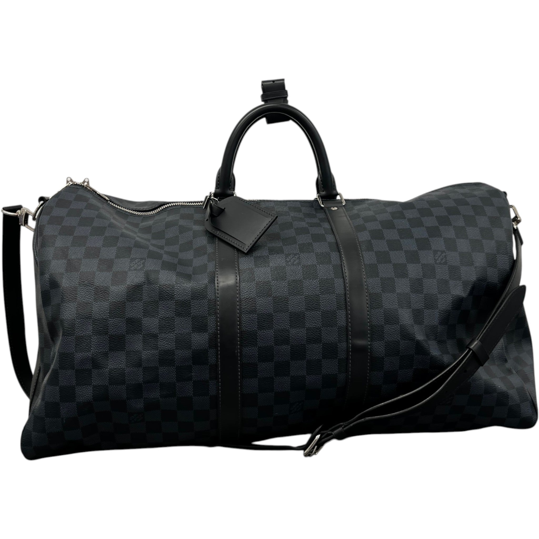 Men's Damier Colbolt Keepall Bandoulière 55 Bag Navy