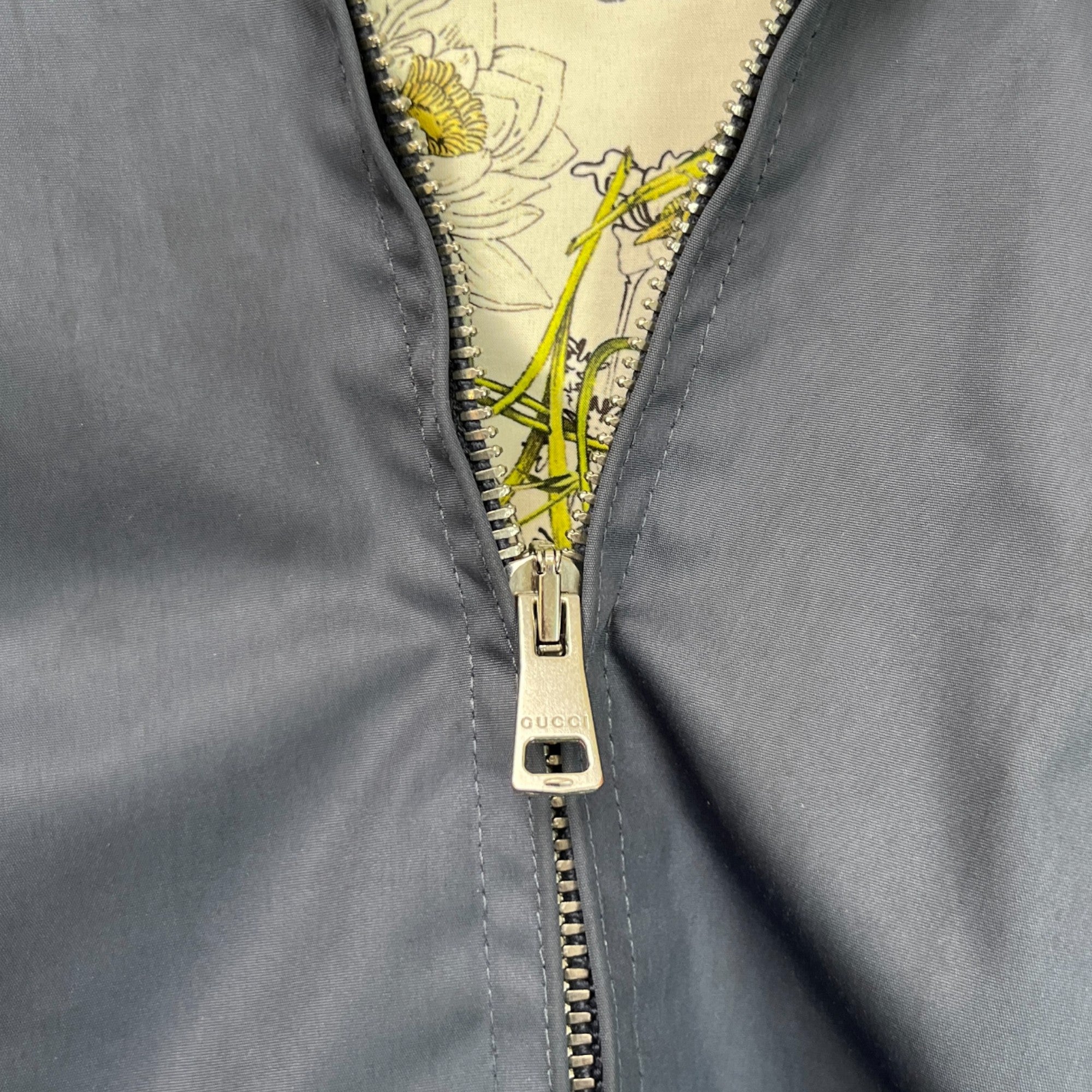 Men's Web Collar Jacket Navy Size IT 50 / L