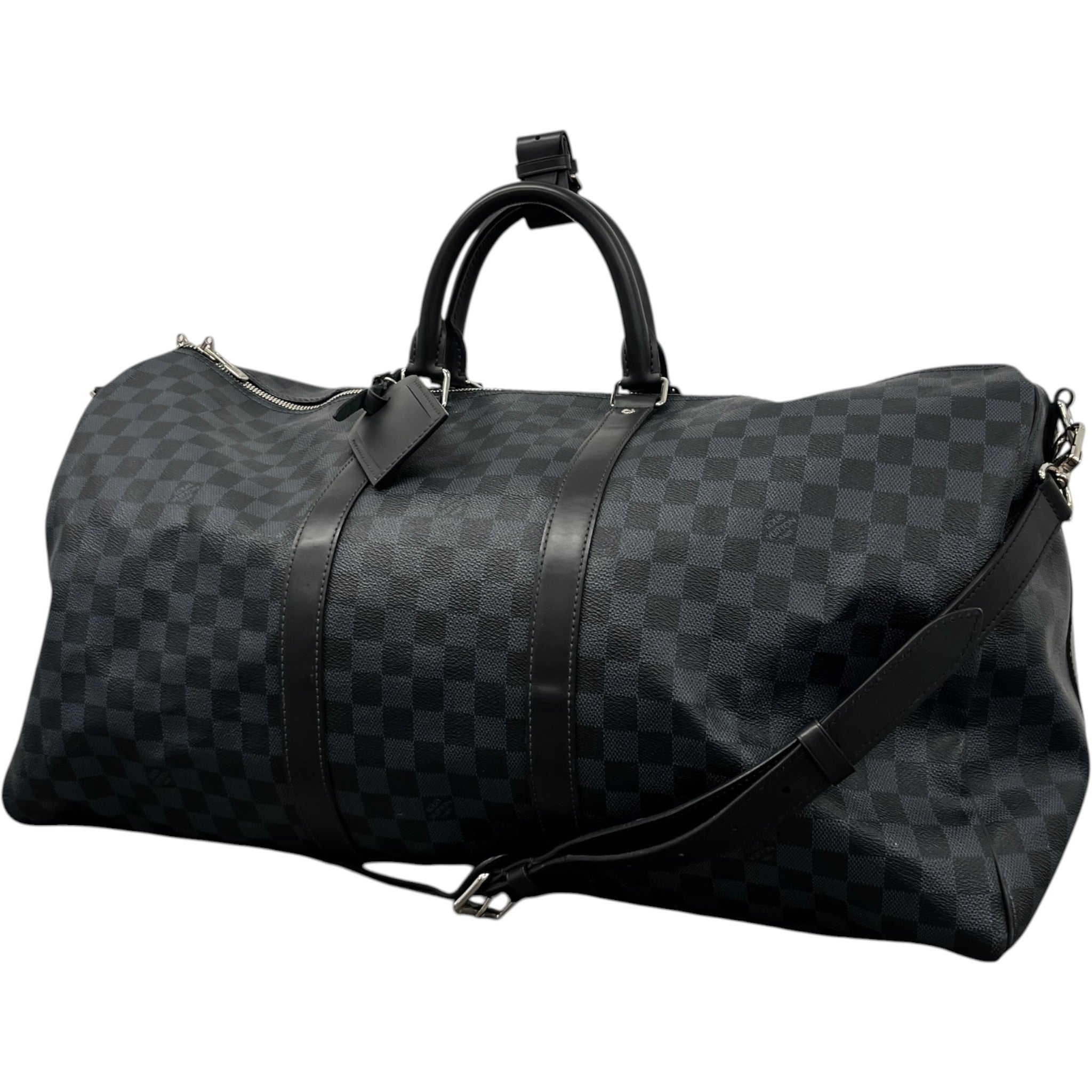 Men's Damier Colbolt Keepall Bandoulière 55 Bag Navy