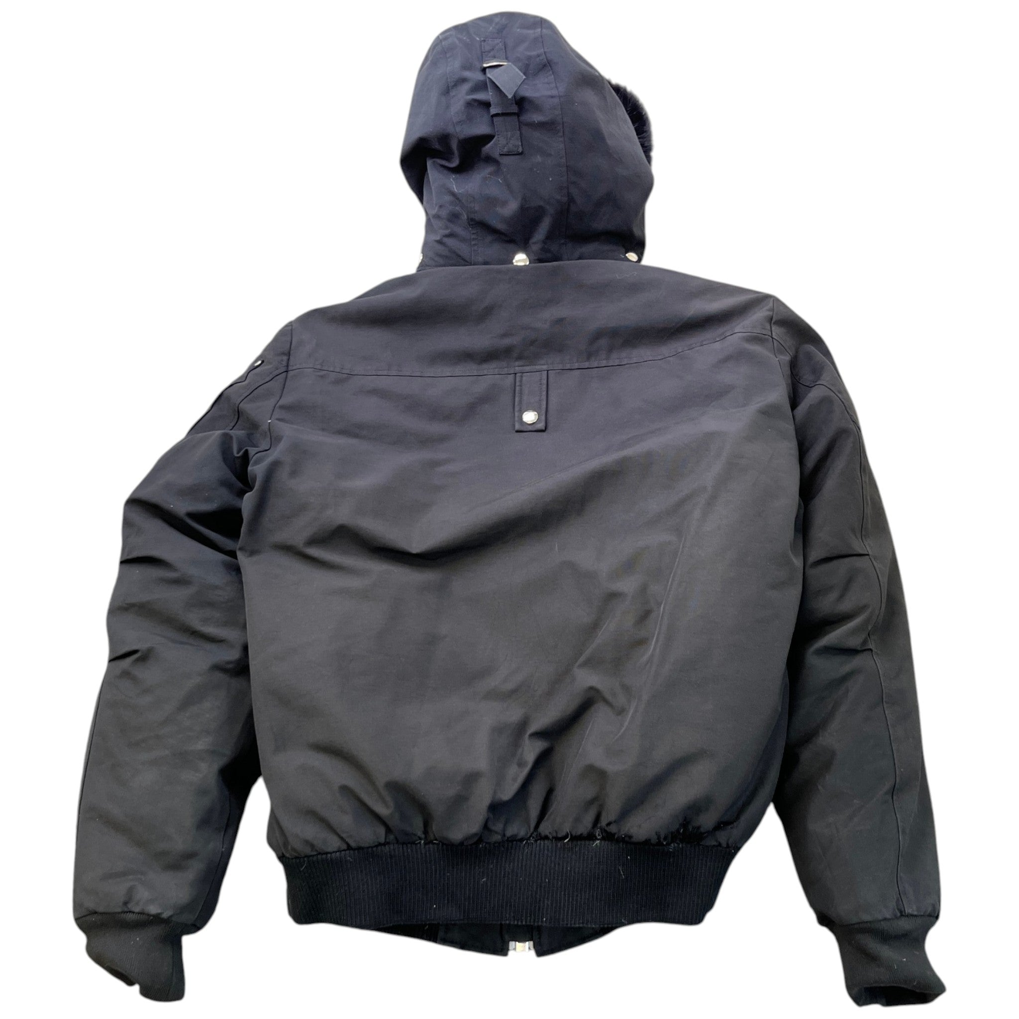 Men's Ballistic Bomber Down Jacket Black Size XL