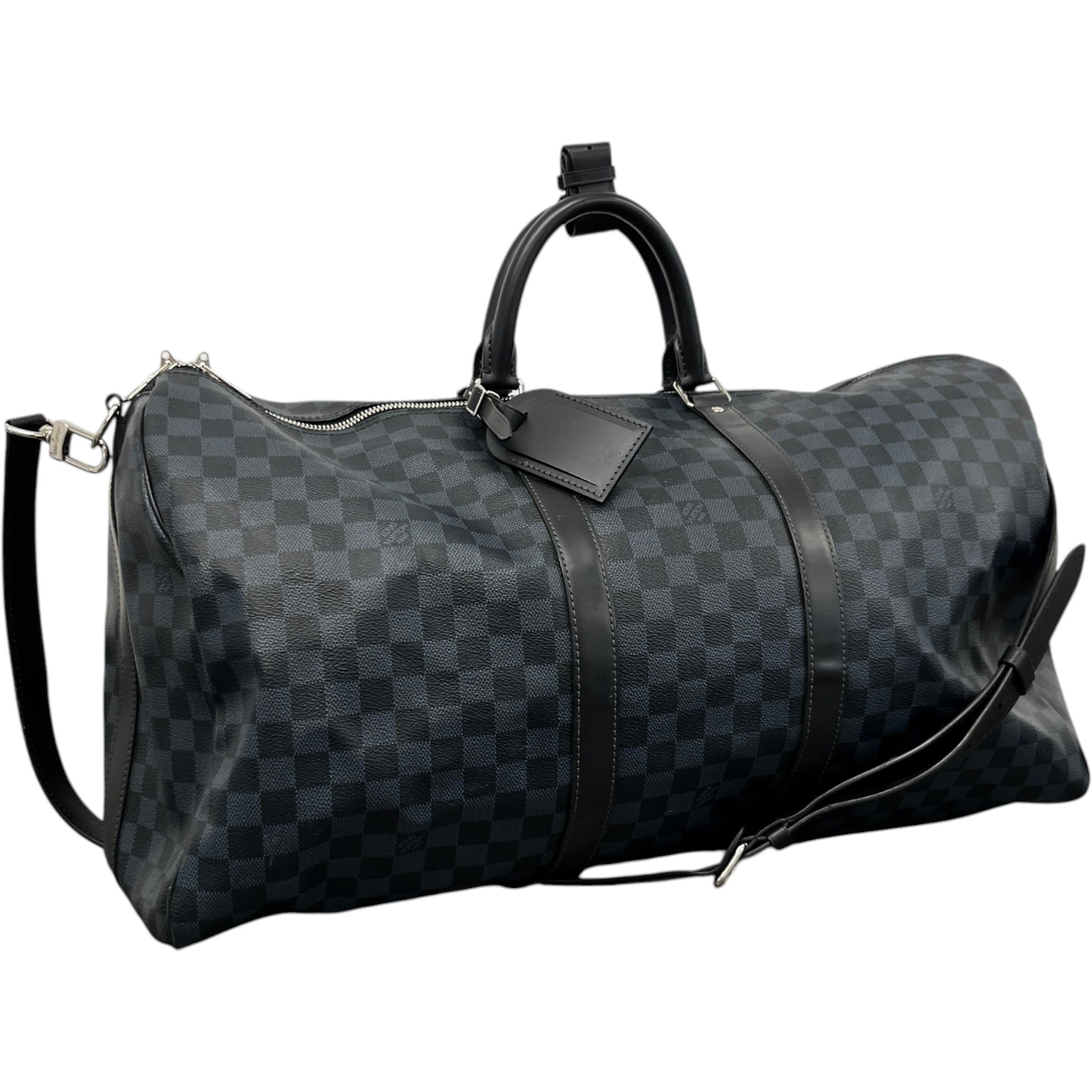 Men's Damier Colbolt Keepall Bandoulière 55 Bag Navy
