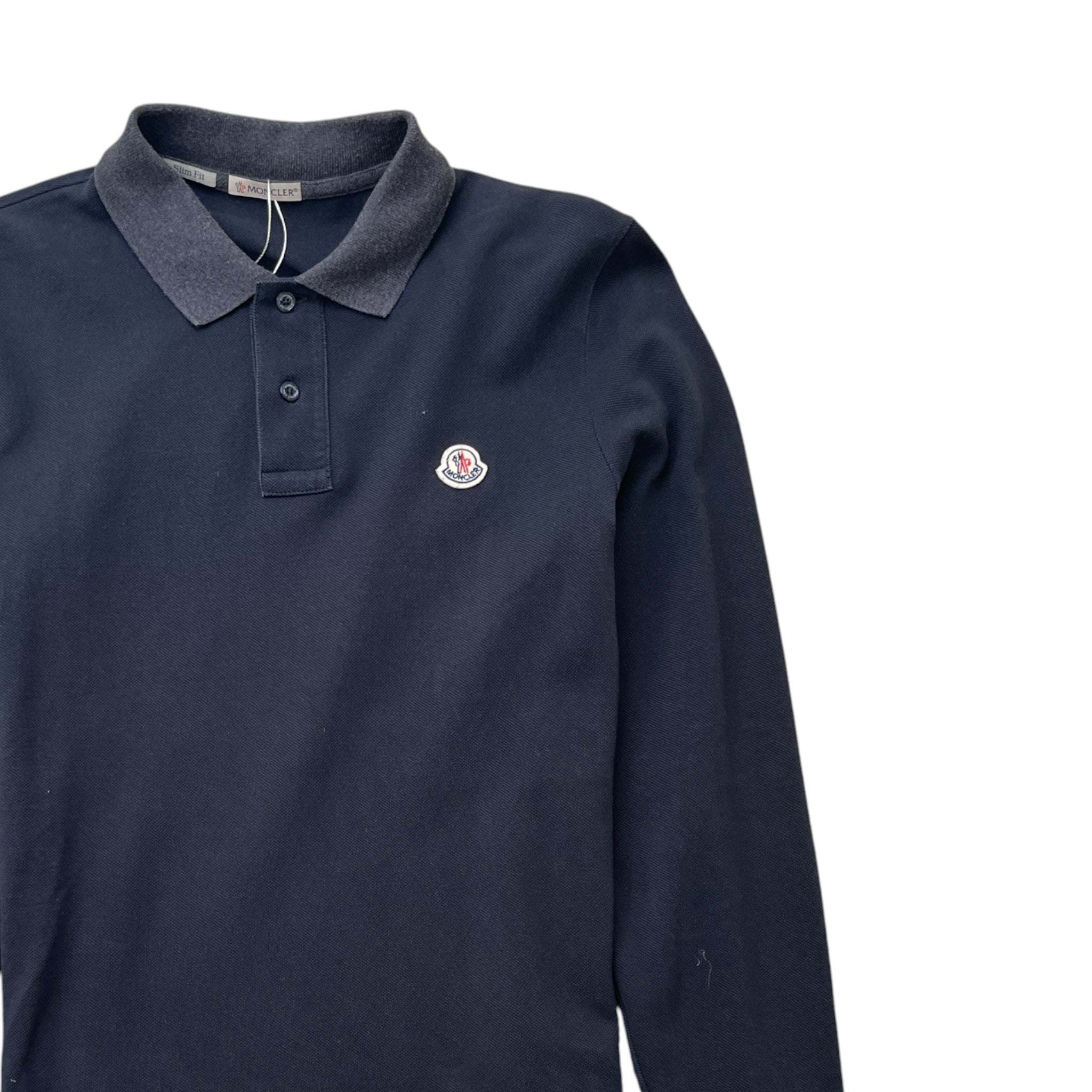 Men's Maglia Polo Shirt Navy Size S