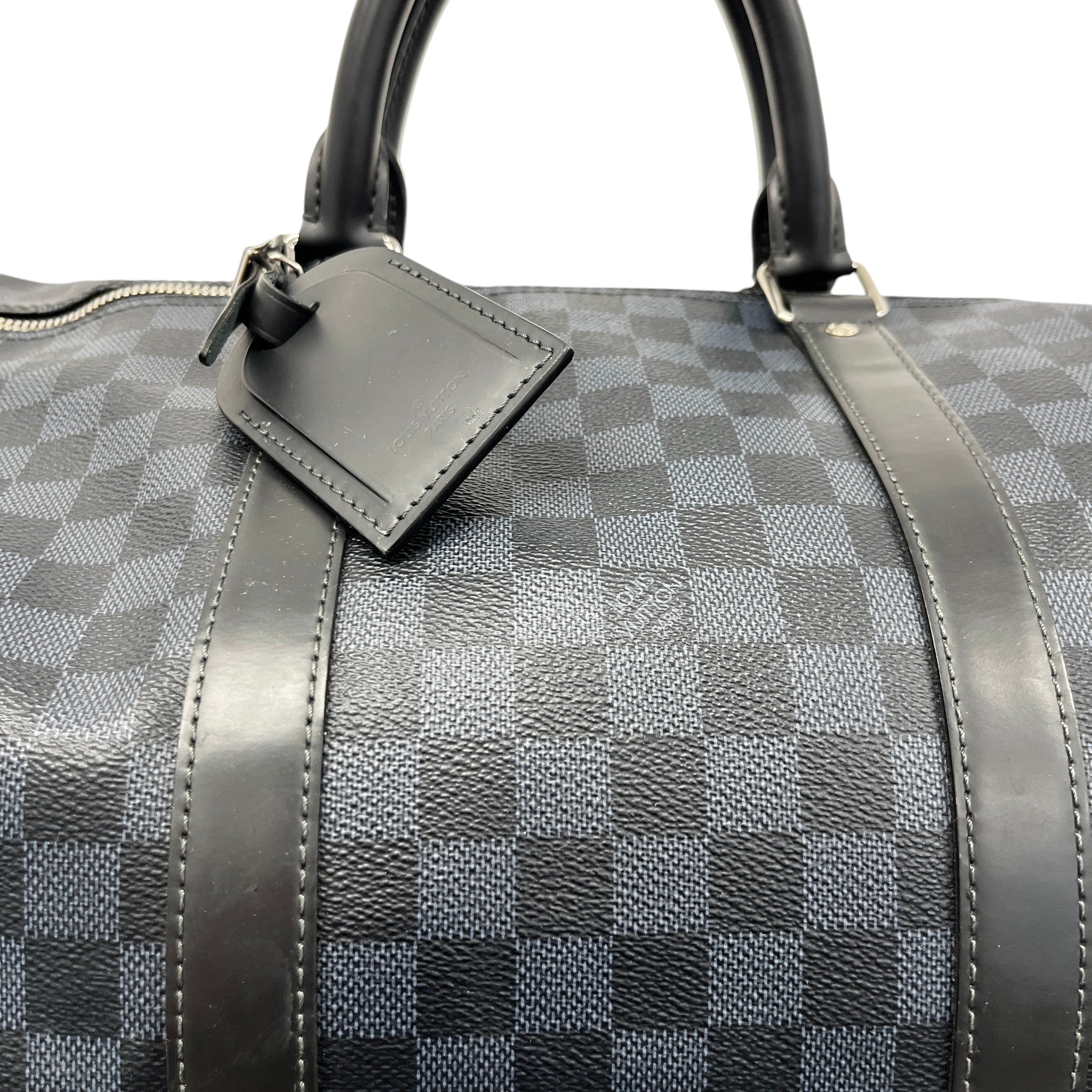 Men's Damier Colbolt Keepall Bandoulière 55 Bag Navy
