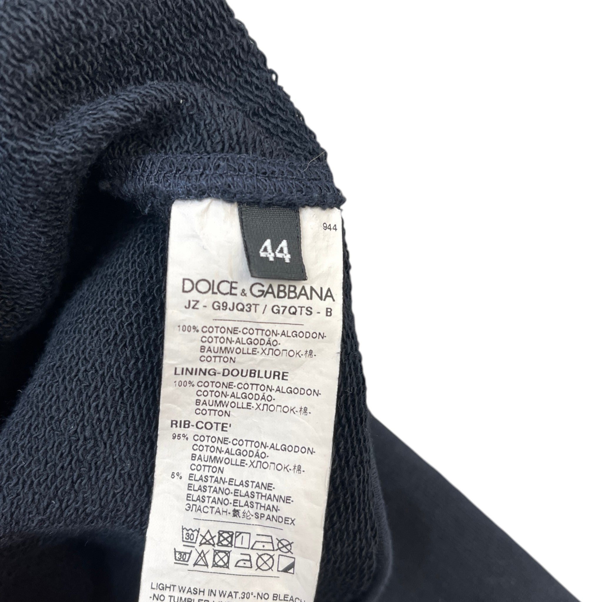 Men's Logo Print Hoodie Navy Size IT 44 / UK XS