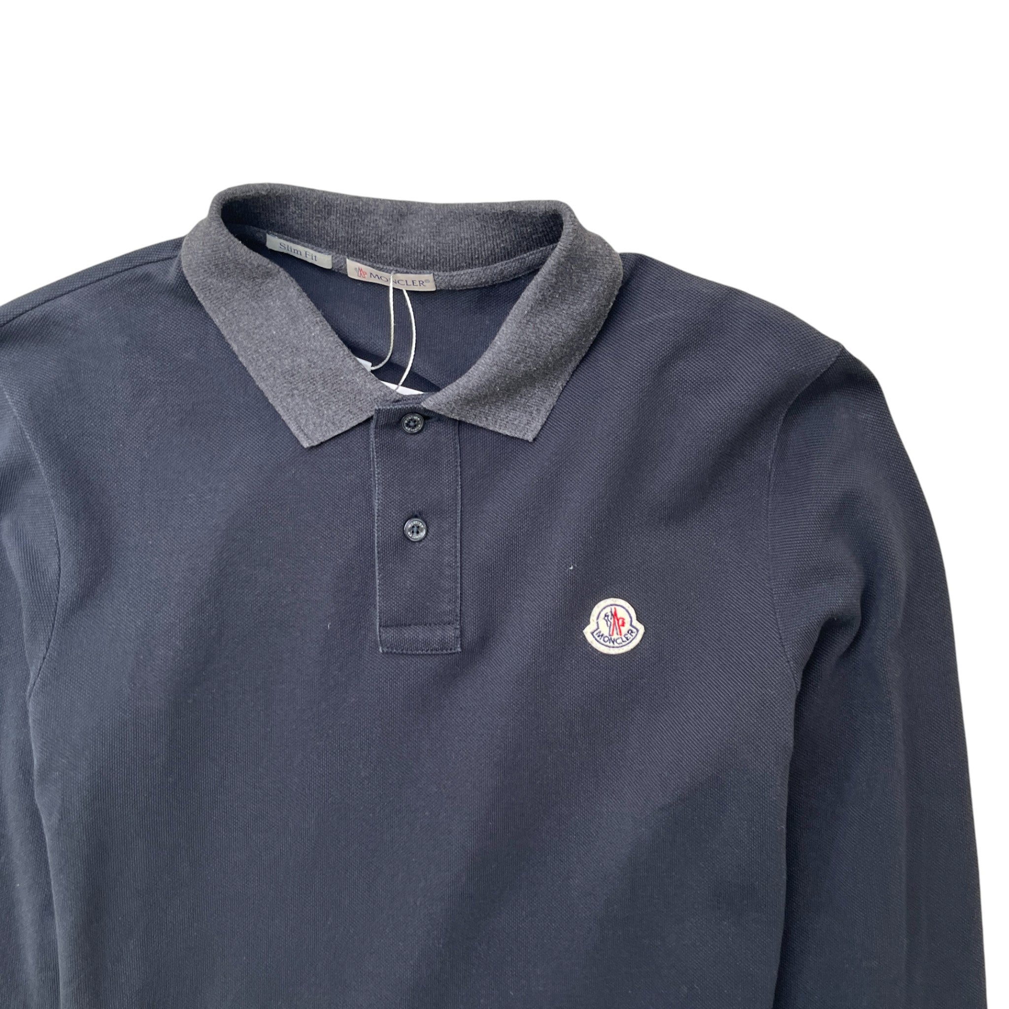 Men's Maglia Polo Shirt Navy Size S