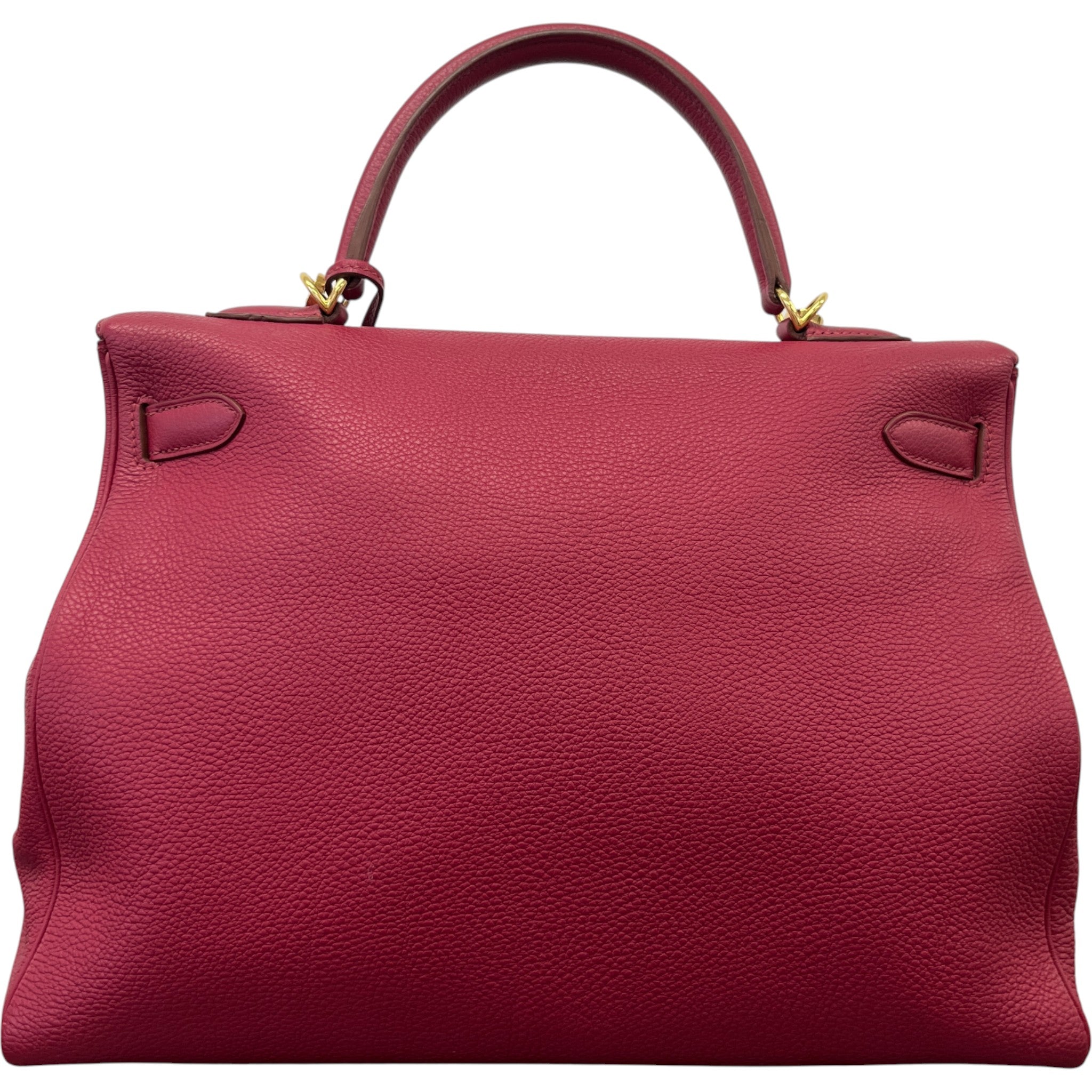 Women's Kelly 35 Clemence Rouge Bag Burgundy